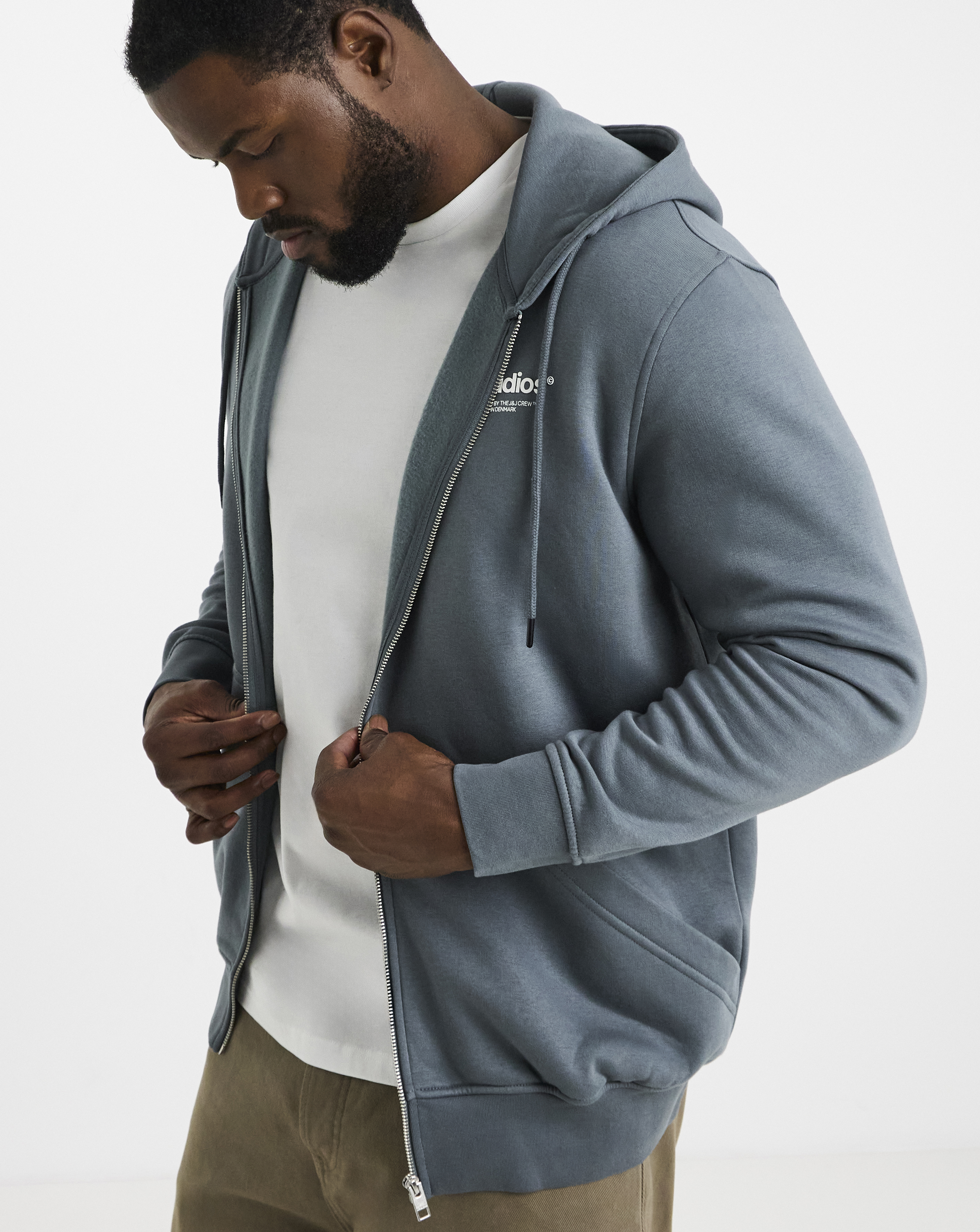 Jack & Jones Soho Full Zip Hoodie - Blue