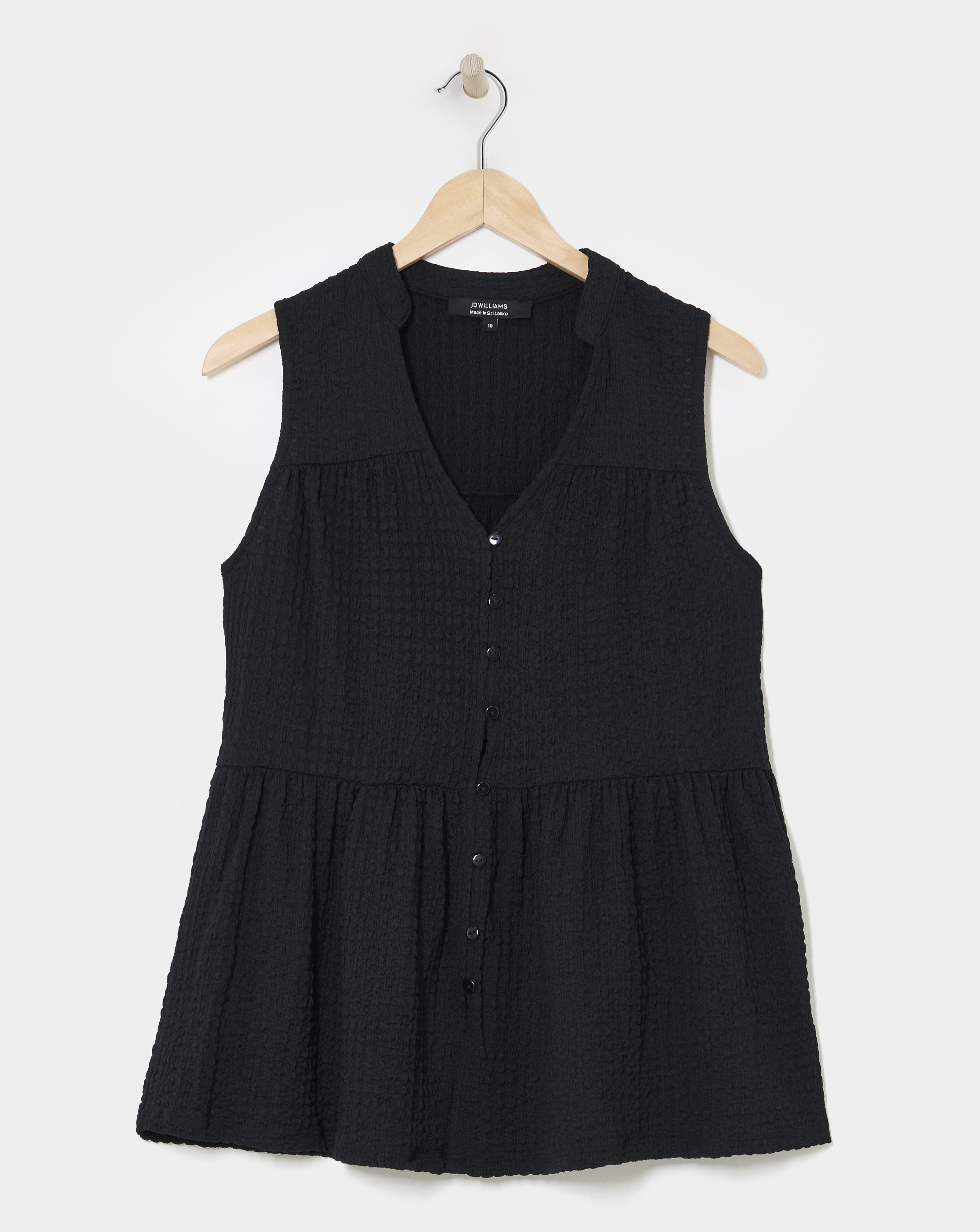 Textured Tie Neck Top