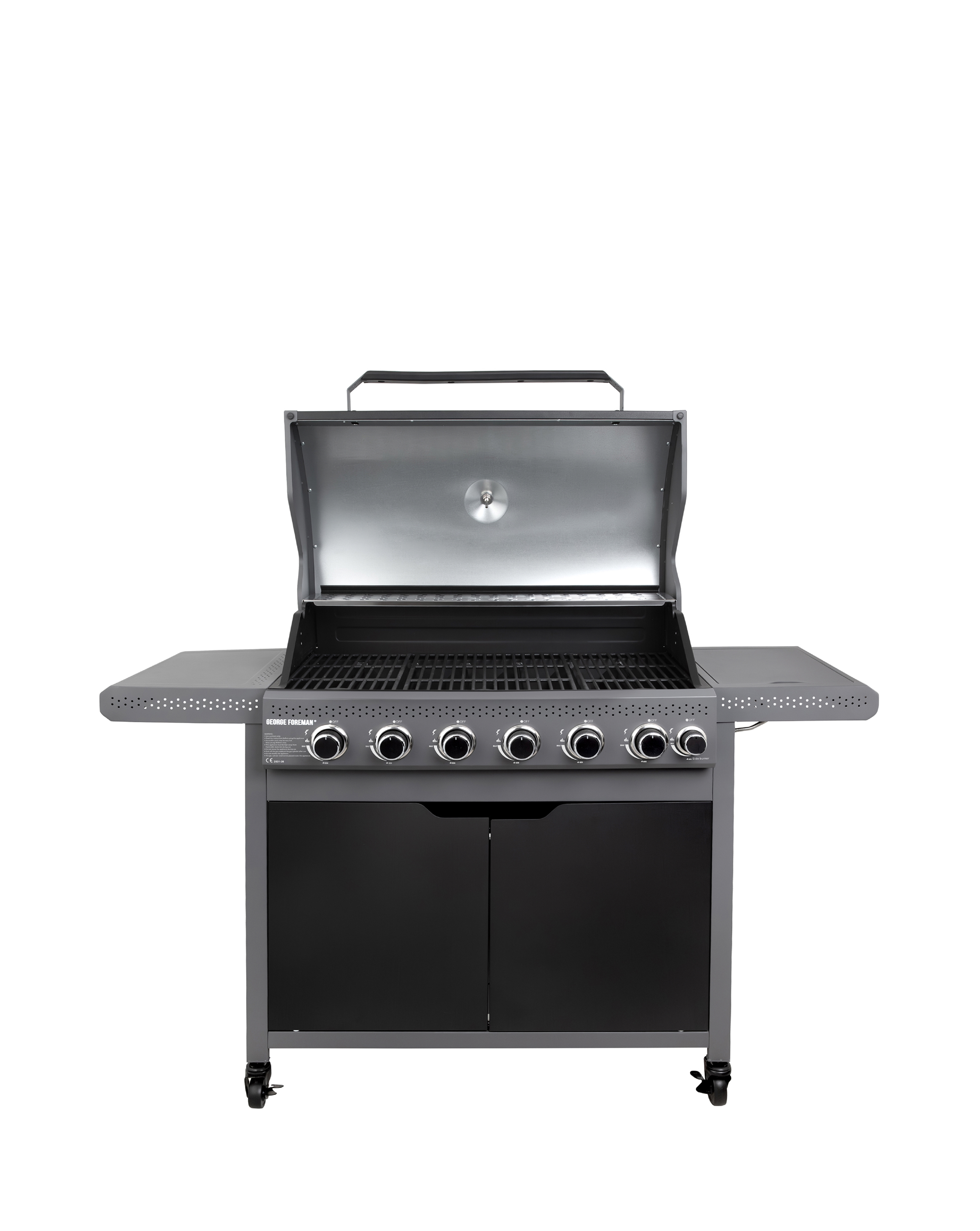 New In - George Foreman 6+1 BBQ with Side Burner