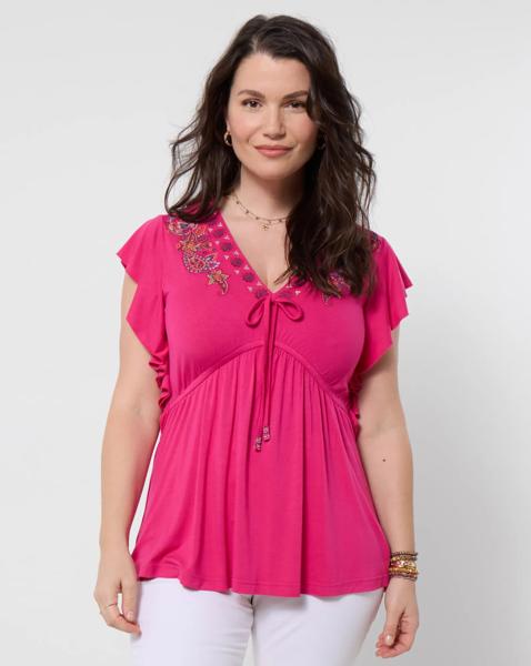 Emily Embroidered Jersey