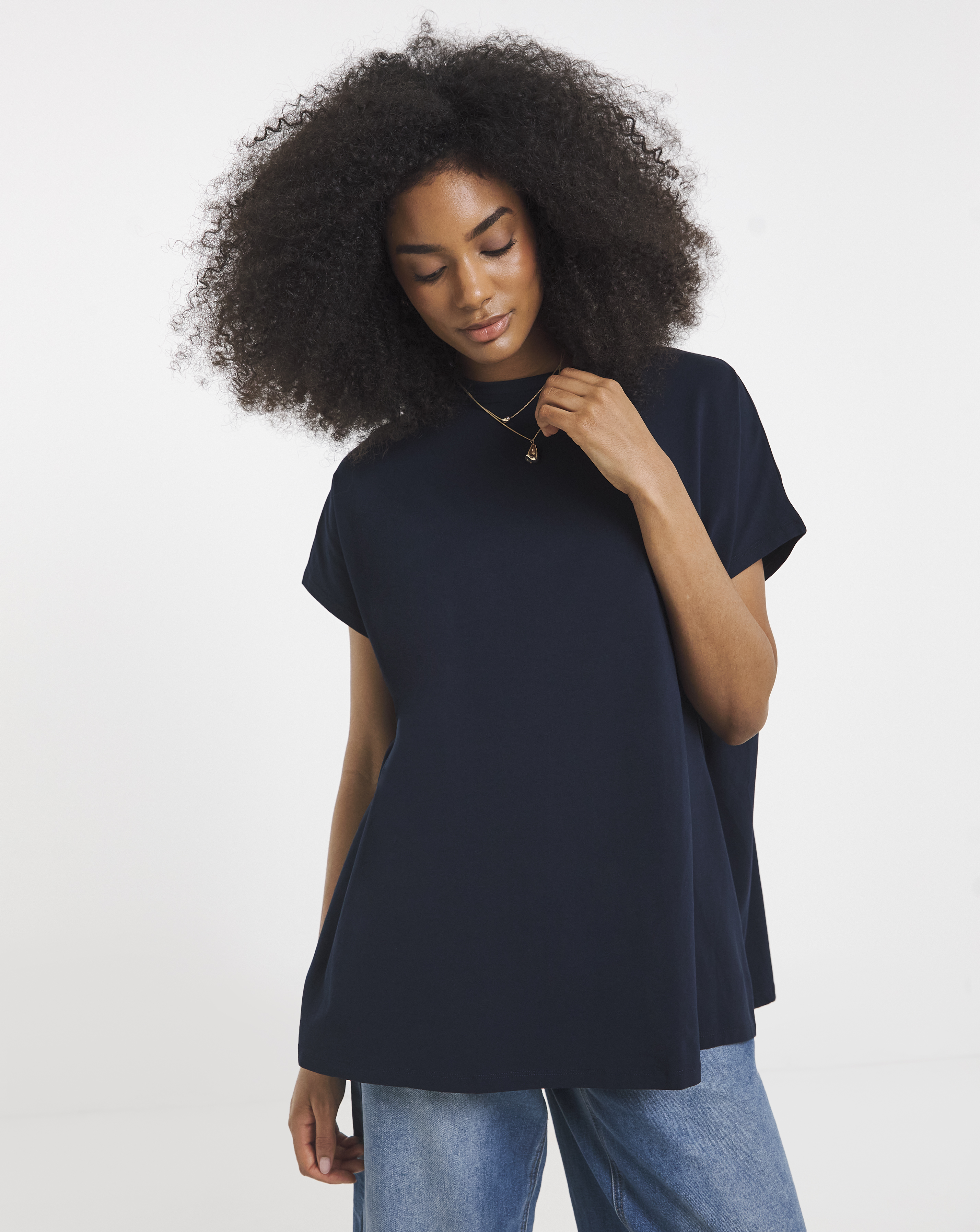 Slouchy Dip Back T-Shirt