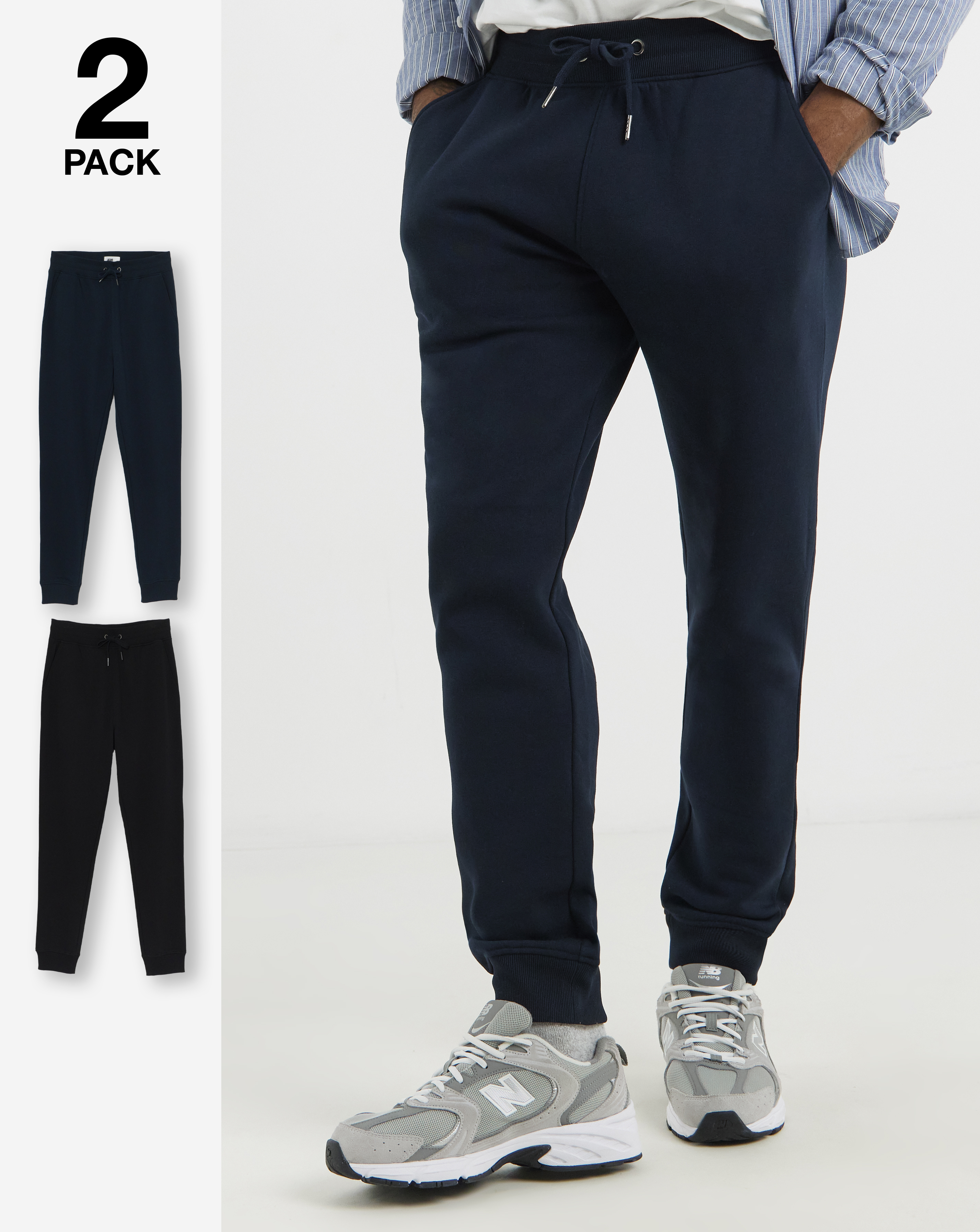 2 Pack Cuffed Jogger
