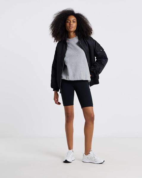 Black Cotton Cycling Short