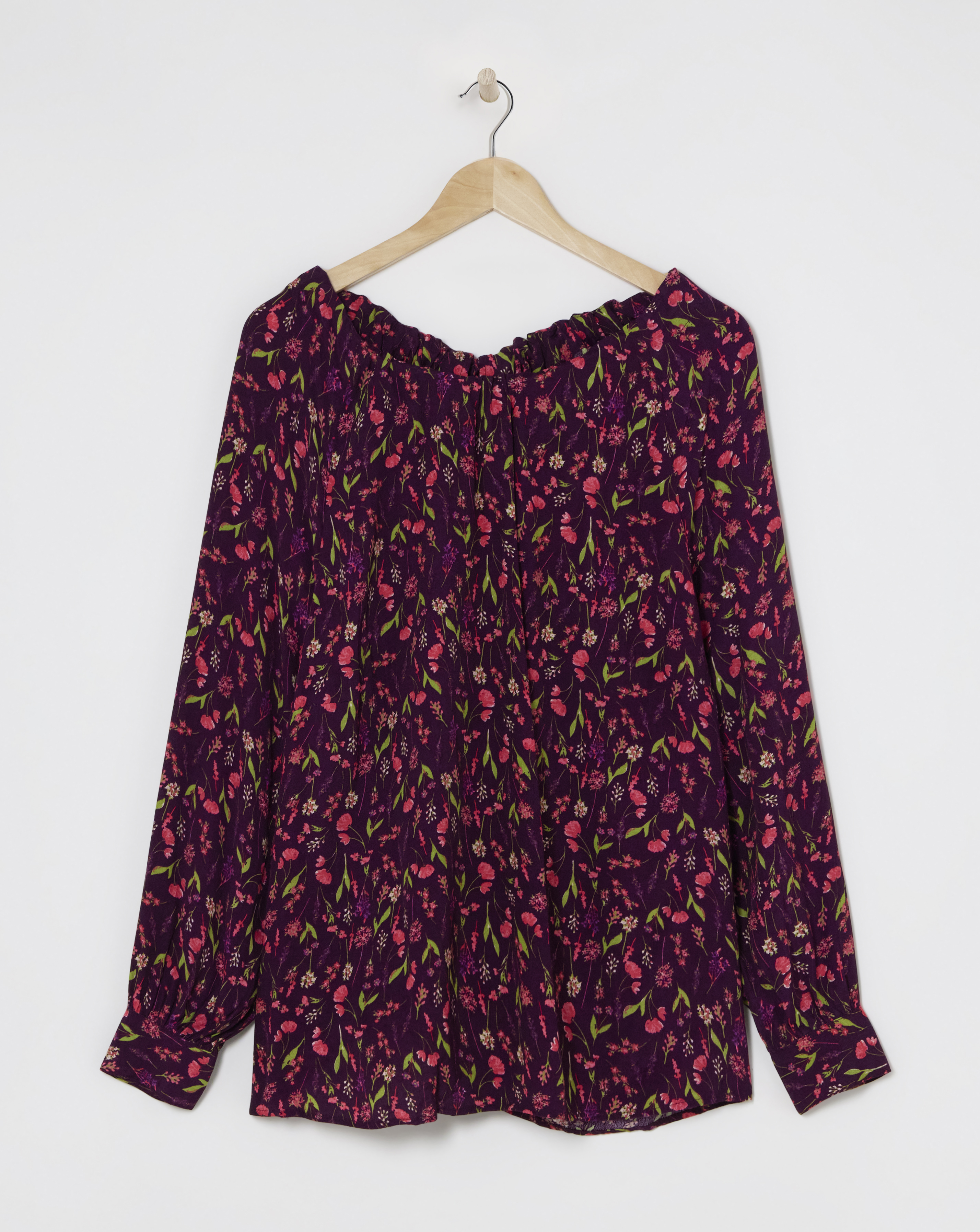 Ruched Tie Neck Top