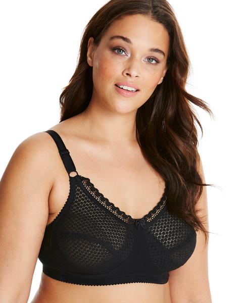 Miss Mary Cotton Dots Bra Black