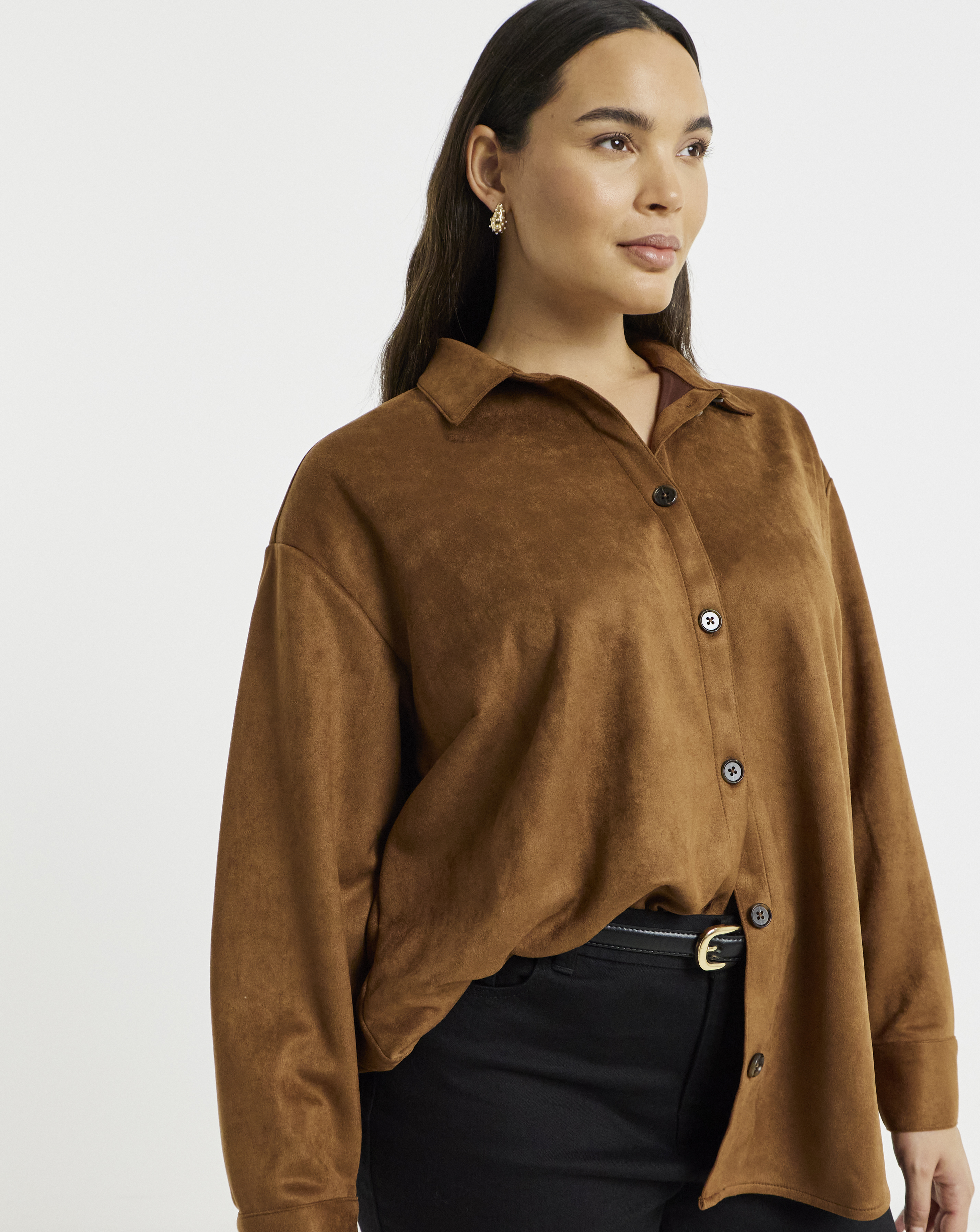 Simply Be Suede Shirt