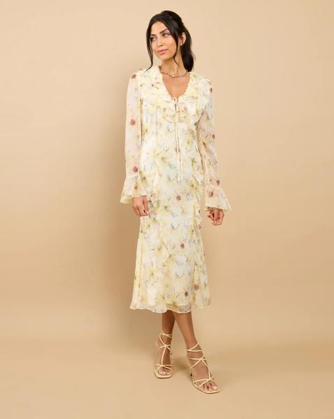 LM Floral Chiffon Midaxi
