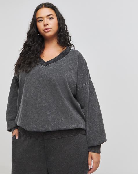 Deep V Neck Sweatshirt