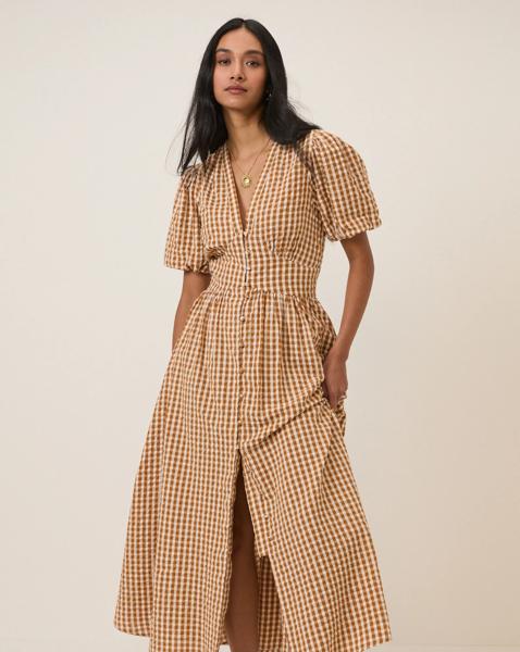 Nobody's Child Short Sleeve Starlight Midi Dress - Image