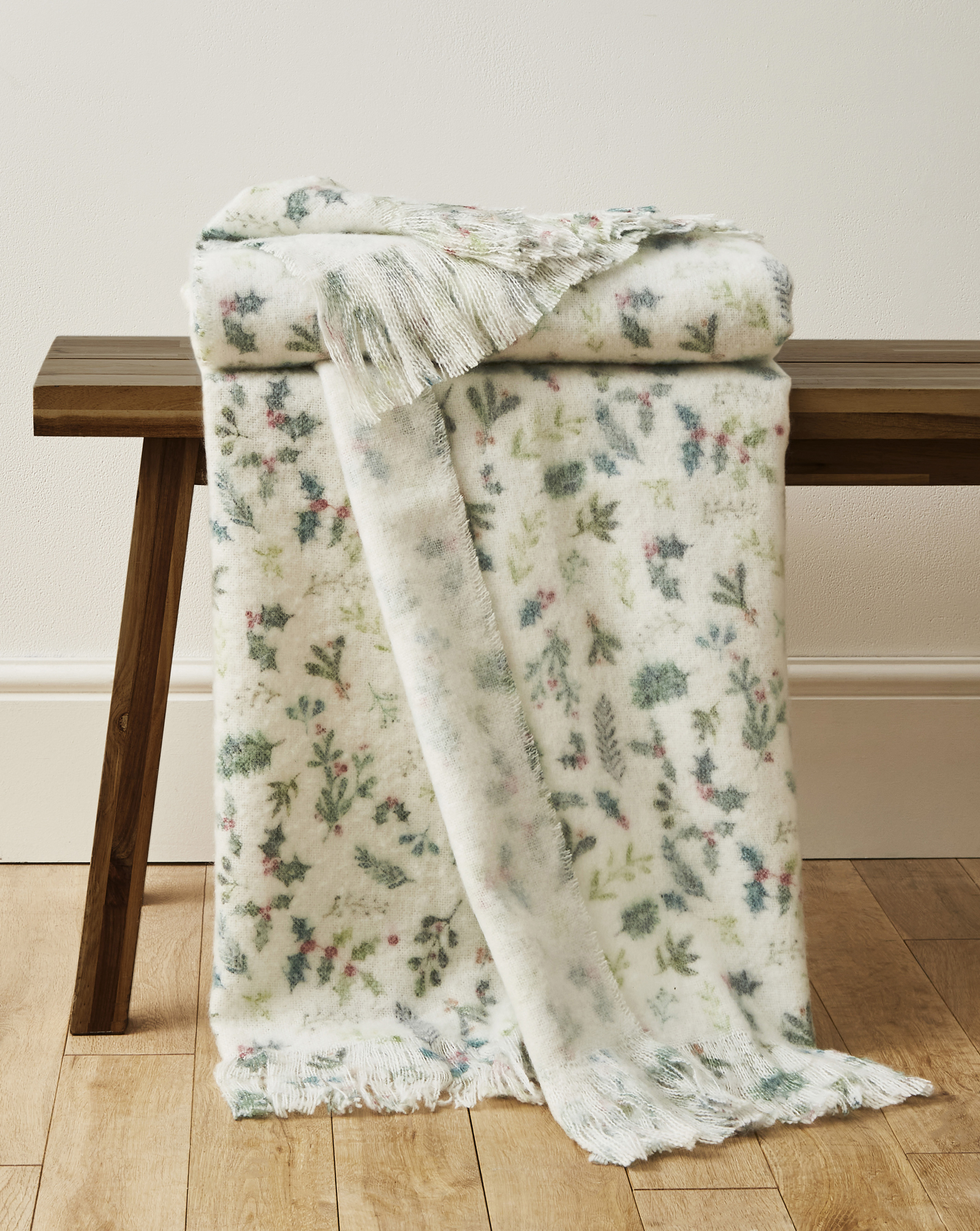 Merry Berries Faux Mohair Throw