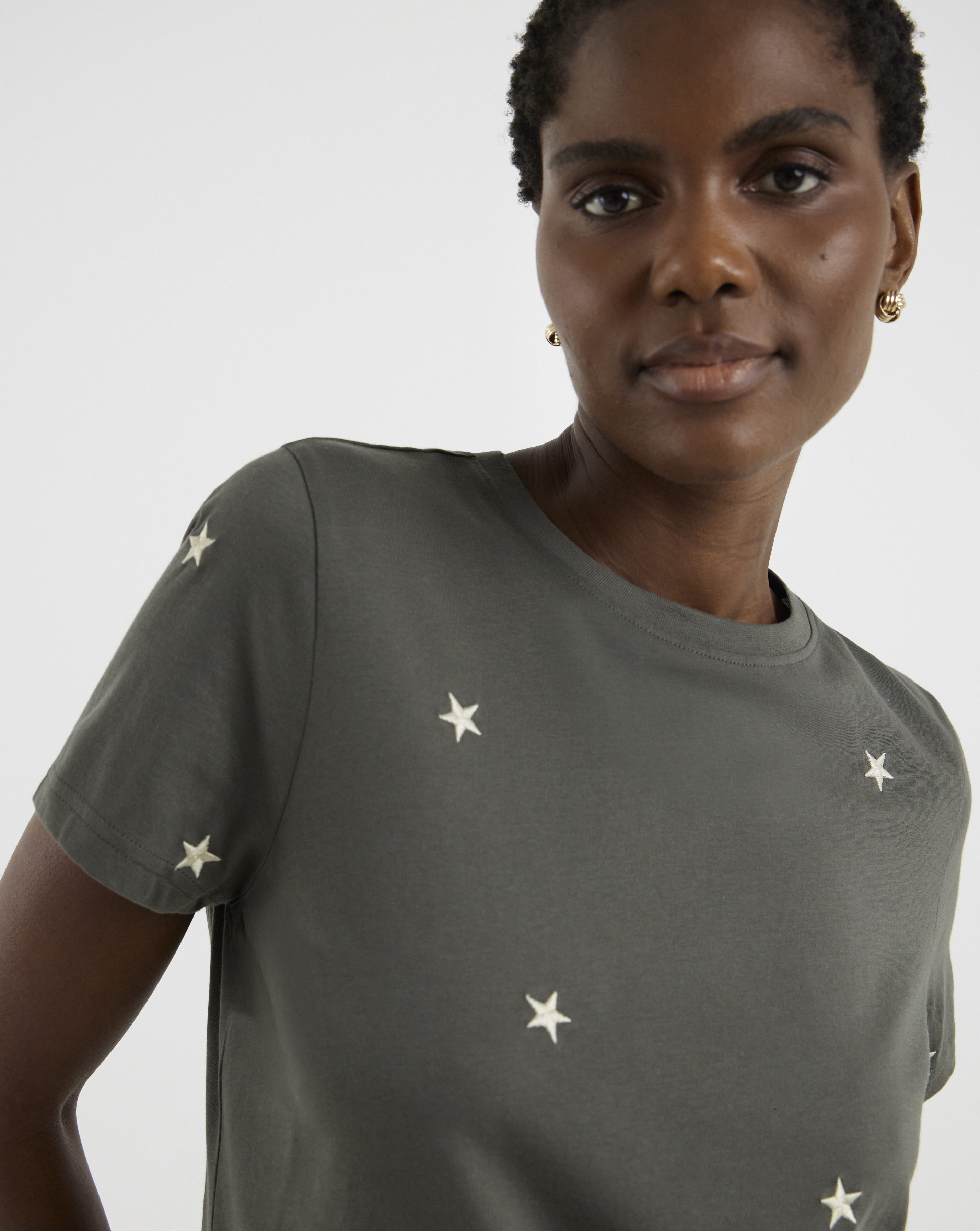 Star Embroidered T-Shirt