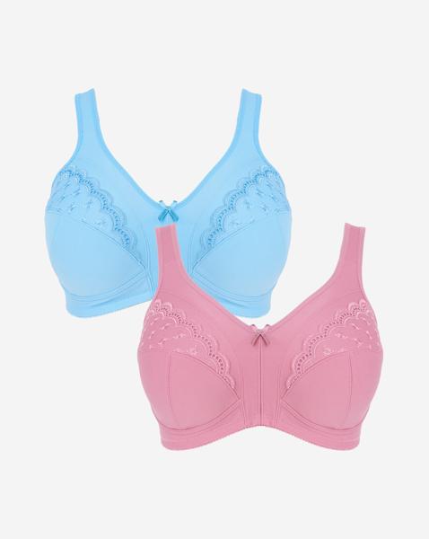 2 Pack Sally Minimiser Non Wired Bras