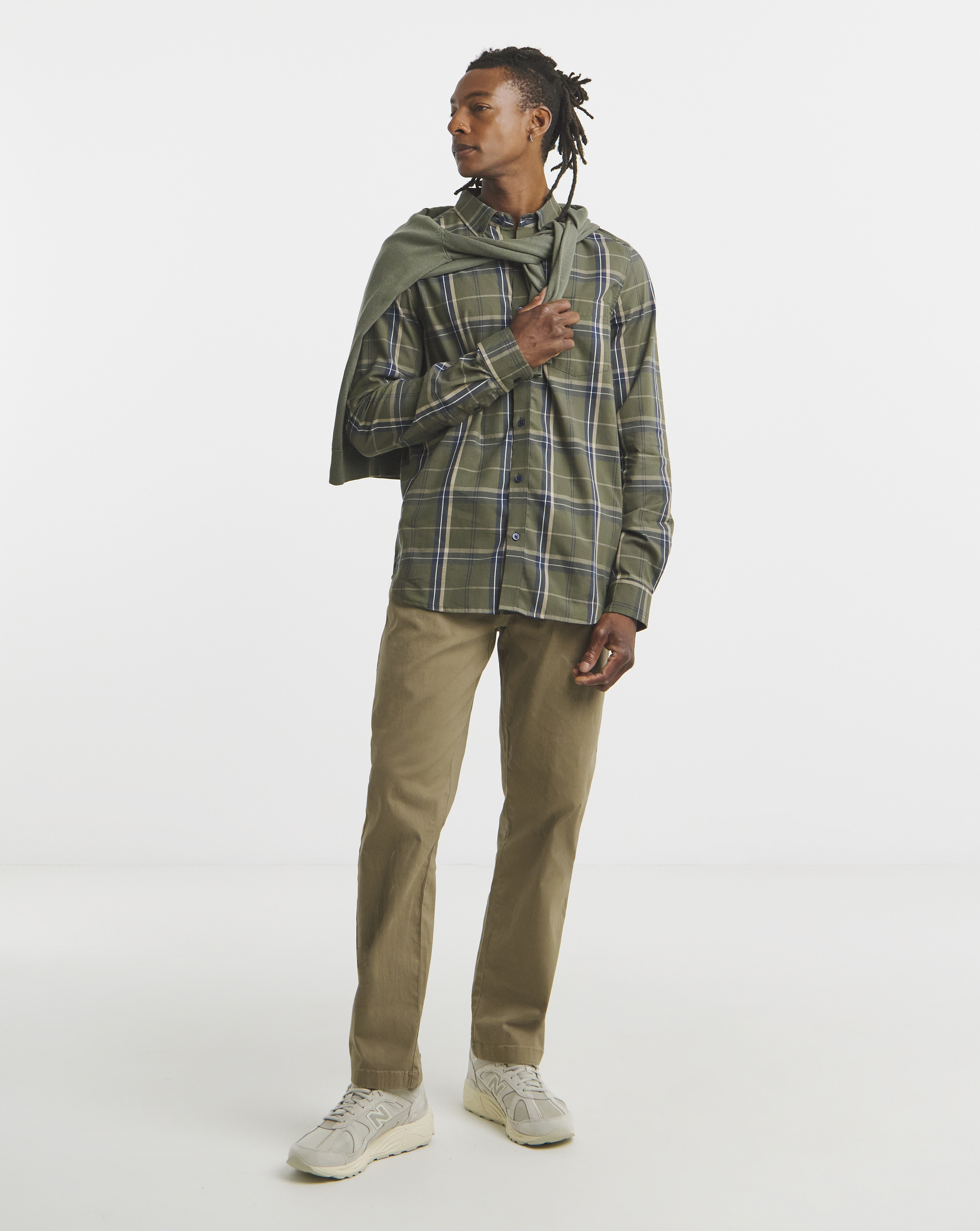 Long Sleeve Check Oxford Shirt
