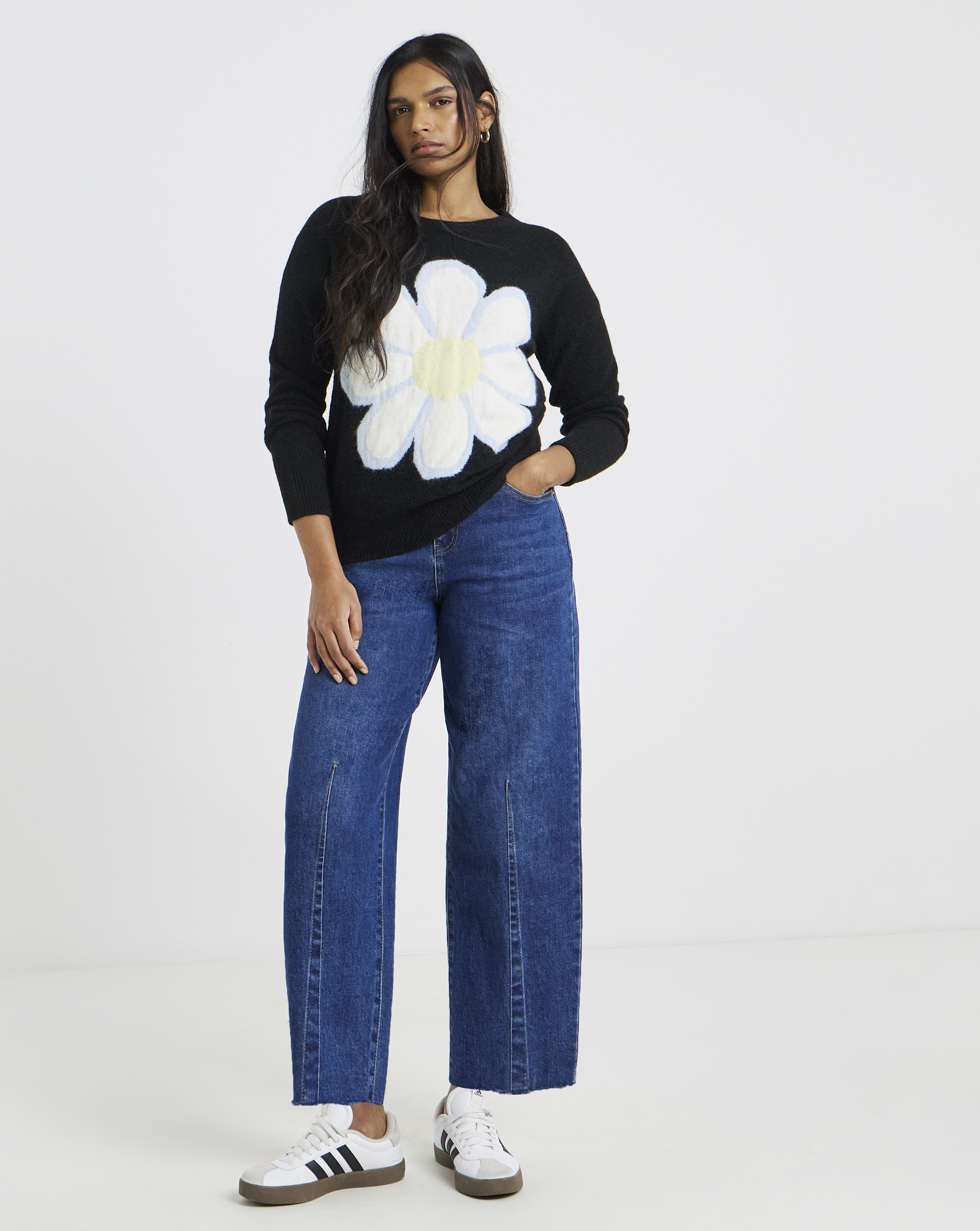 Simply Be Daisy Graphic Jumper
