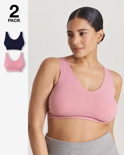 2 Pack Padded Comfort Tops