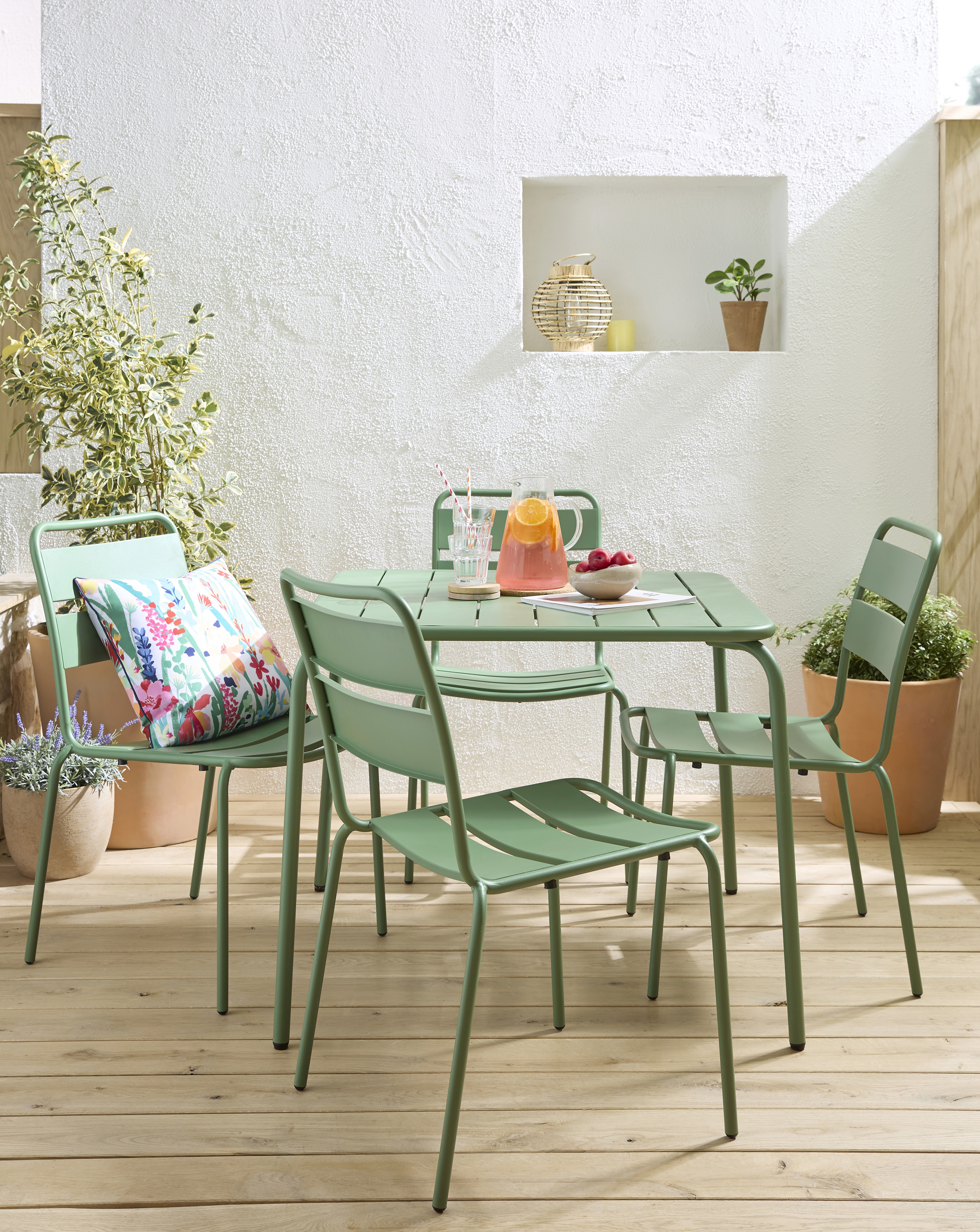 Rio Metal 4 Seater Dining Set