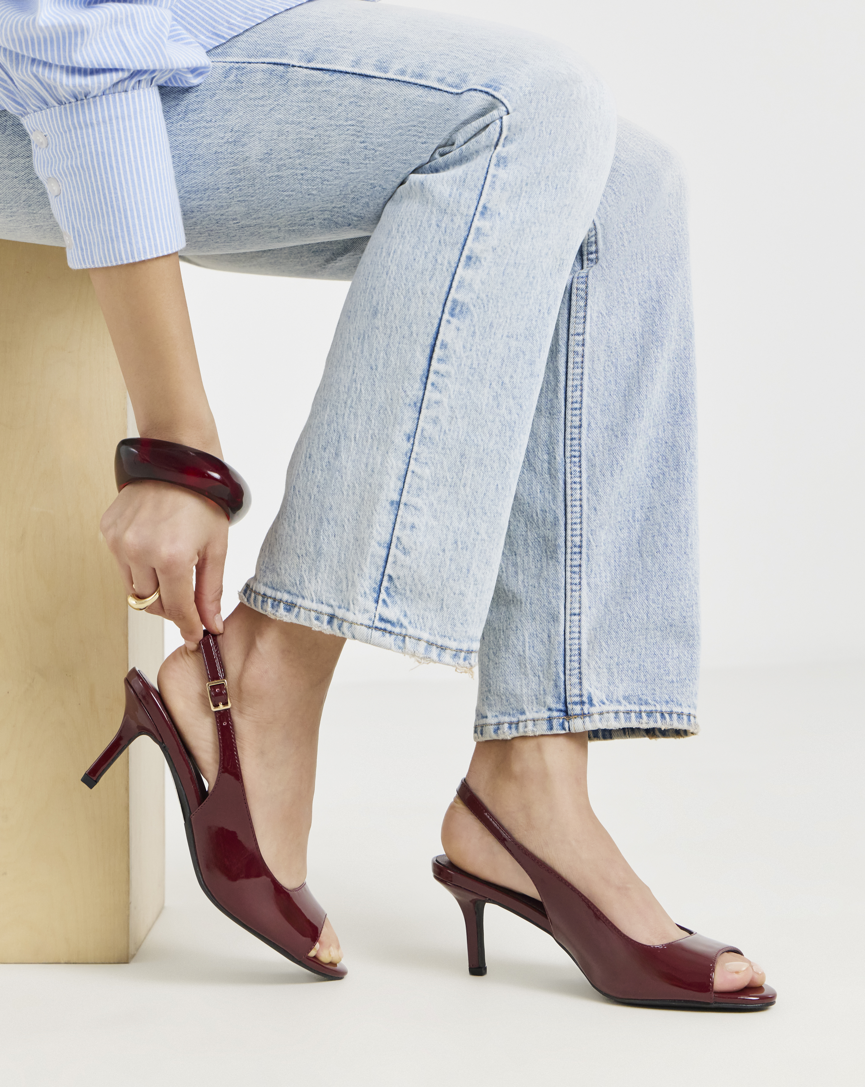 Peep Toe Heels Extra Wide Fit