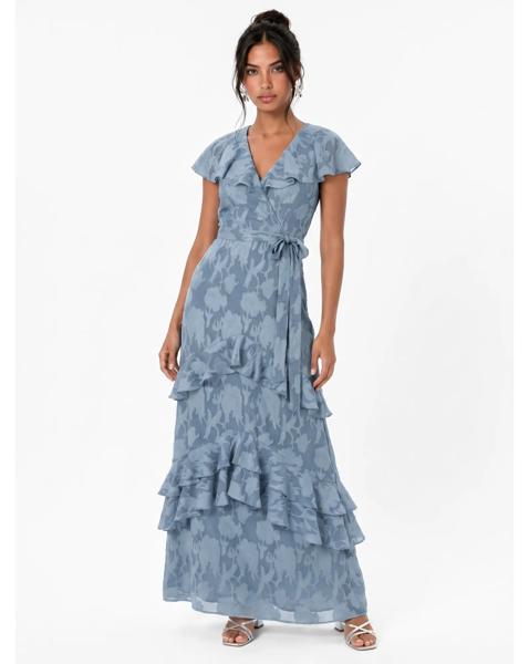 Anaya Burnout Fabric Maxi Dress