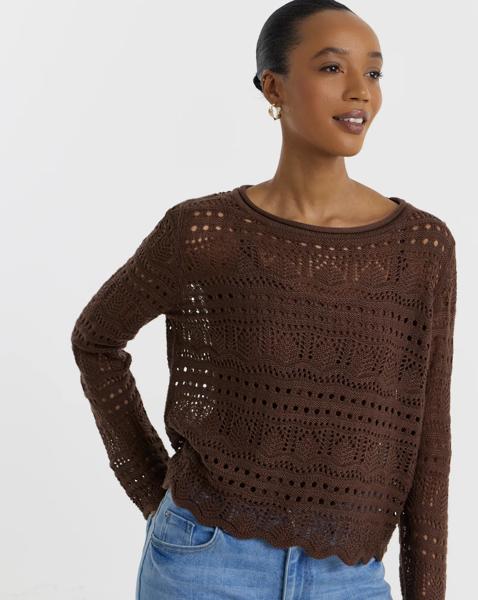 JDY Sun Lay Boatneck Knitted Jumper