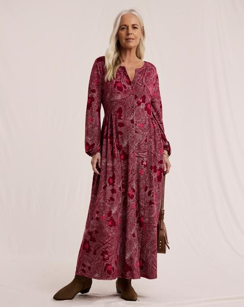 Julipa Button Through Jersey Midi Dress