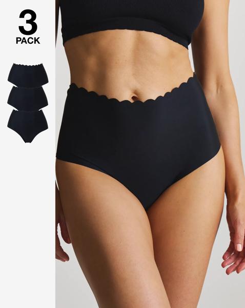 3Pack Scallop No VPL Knickers