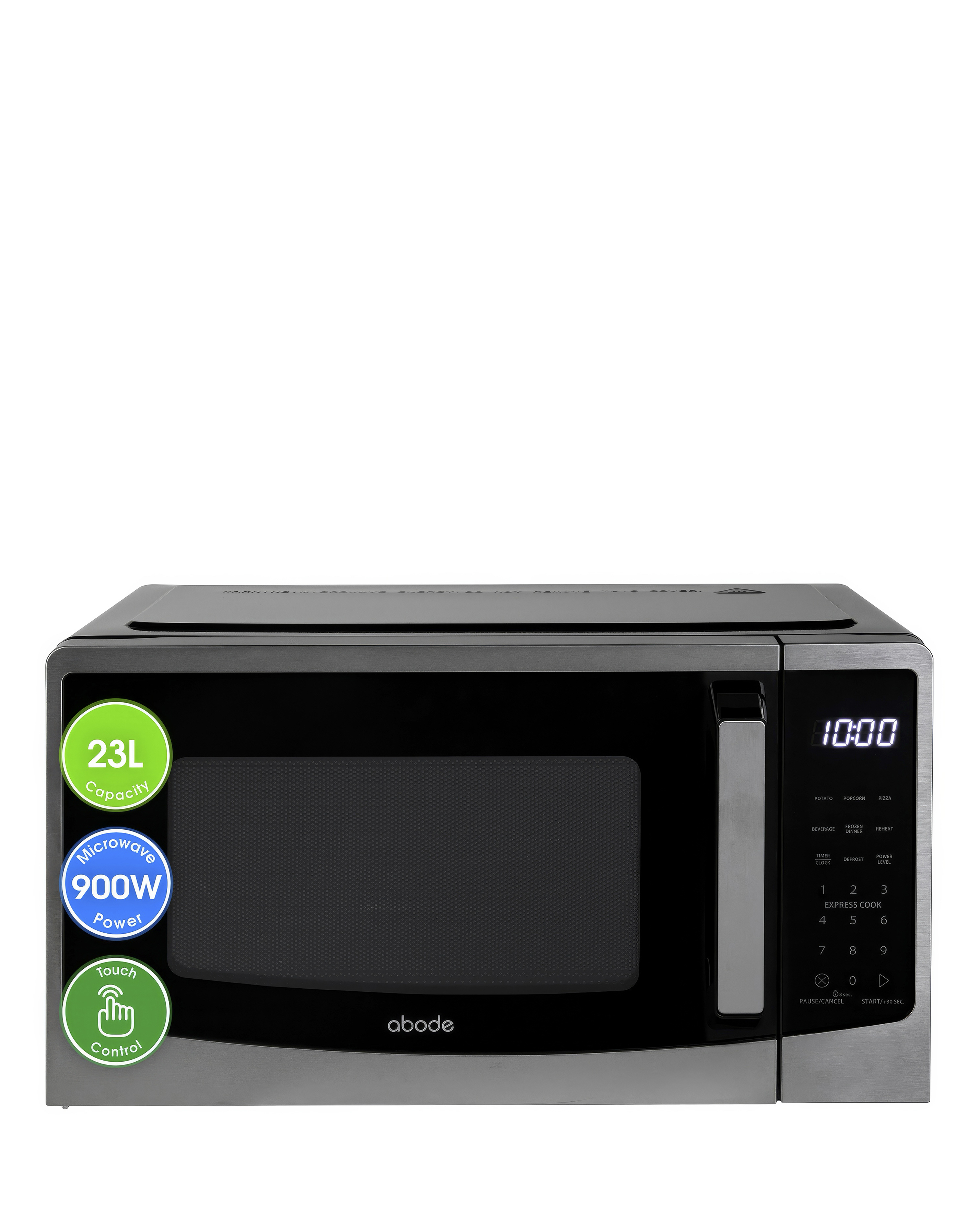 Abode 23 Litre Black Digital Microwave