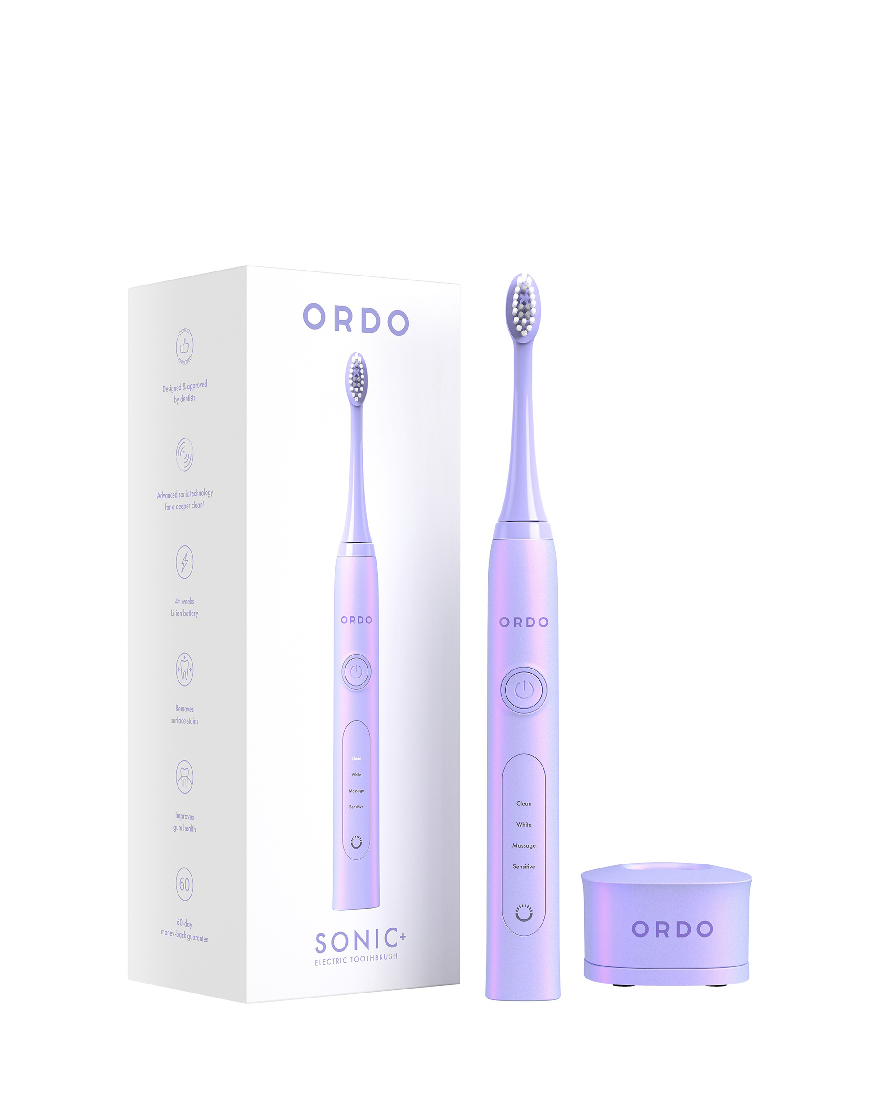 Ordo White Sonic+ Electric Toothbrush - Violet