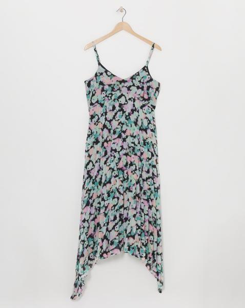 Simply Be - Women's Floral Print Asymmetric Hem Maxi Dress - Size 20 - Floral print