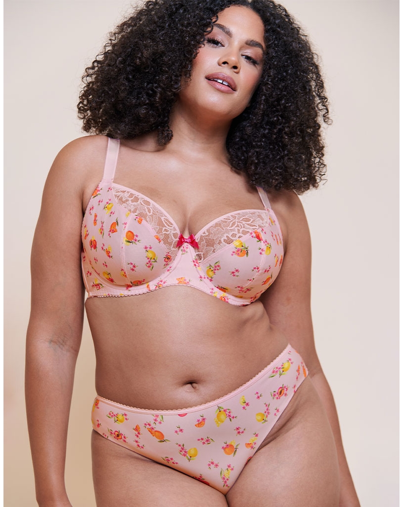 Curvy Kate Women's Balcony Bra 44F Blush Floral