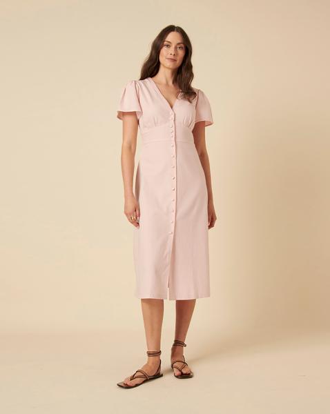 Nobody's Child Denim Midi Dress