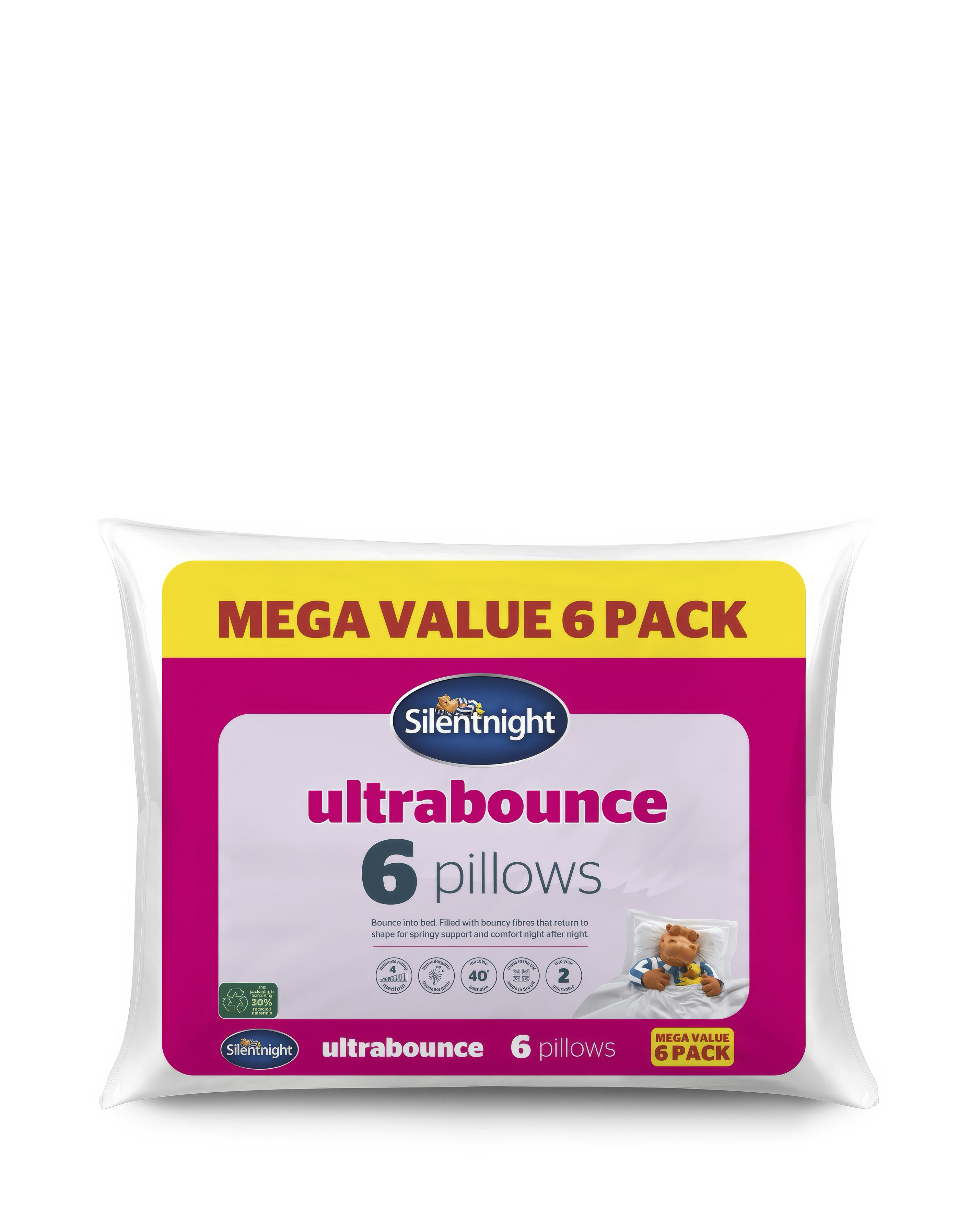 Silentnight Pack of 6 Pillows