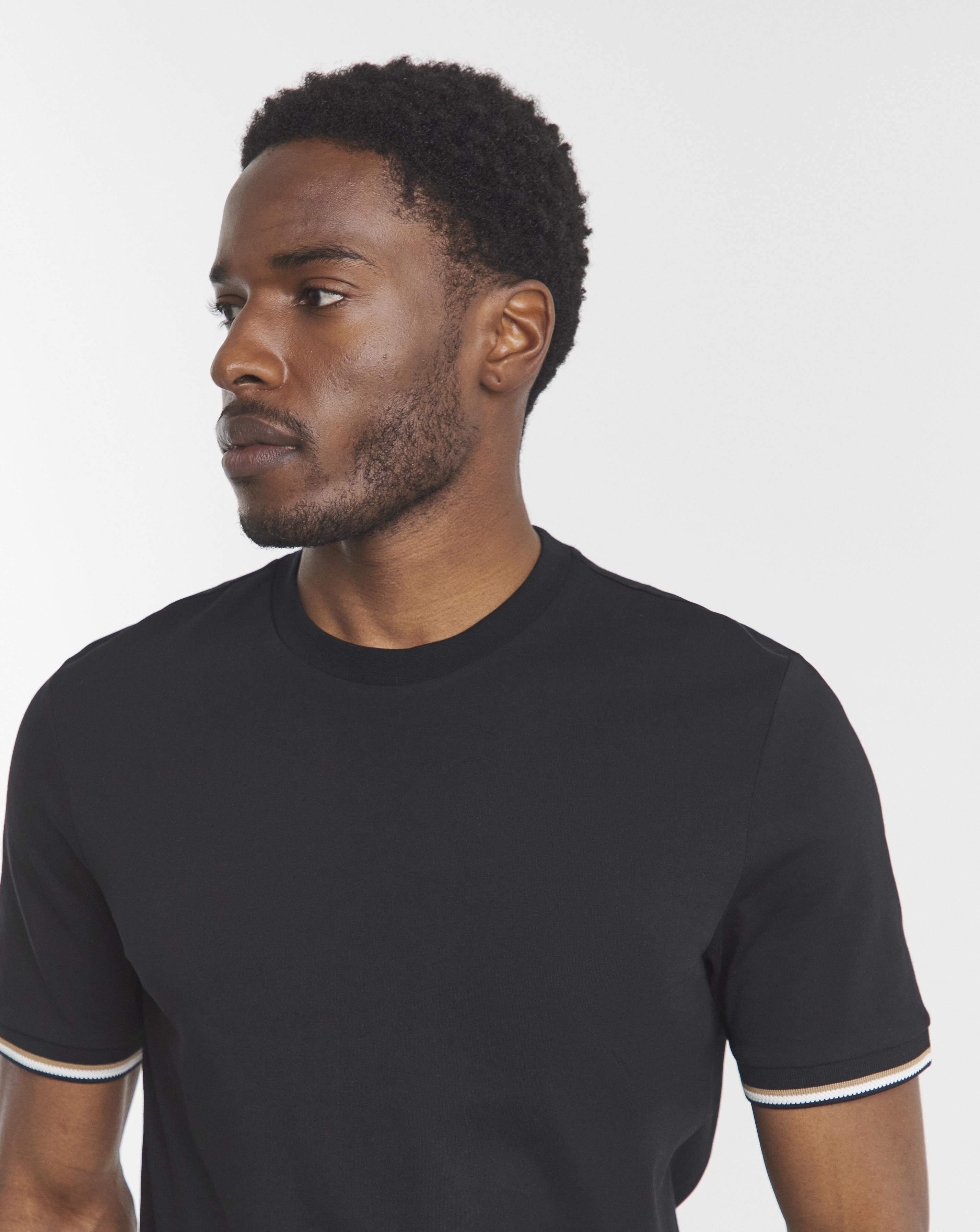 BOSS Contrast Cuff Short Sleeve T-Shirt