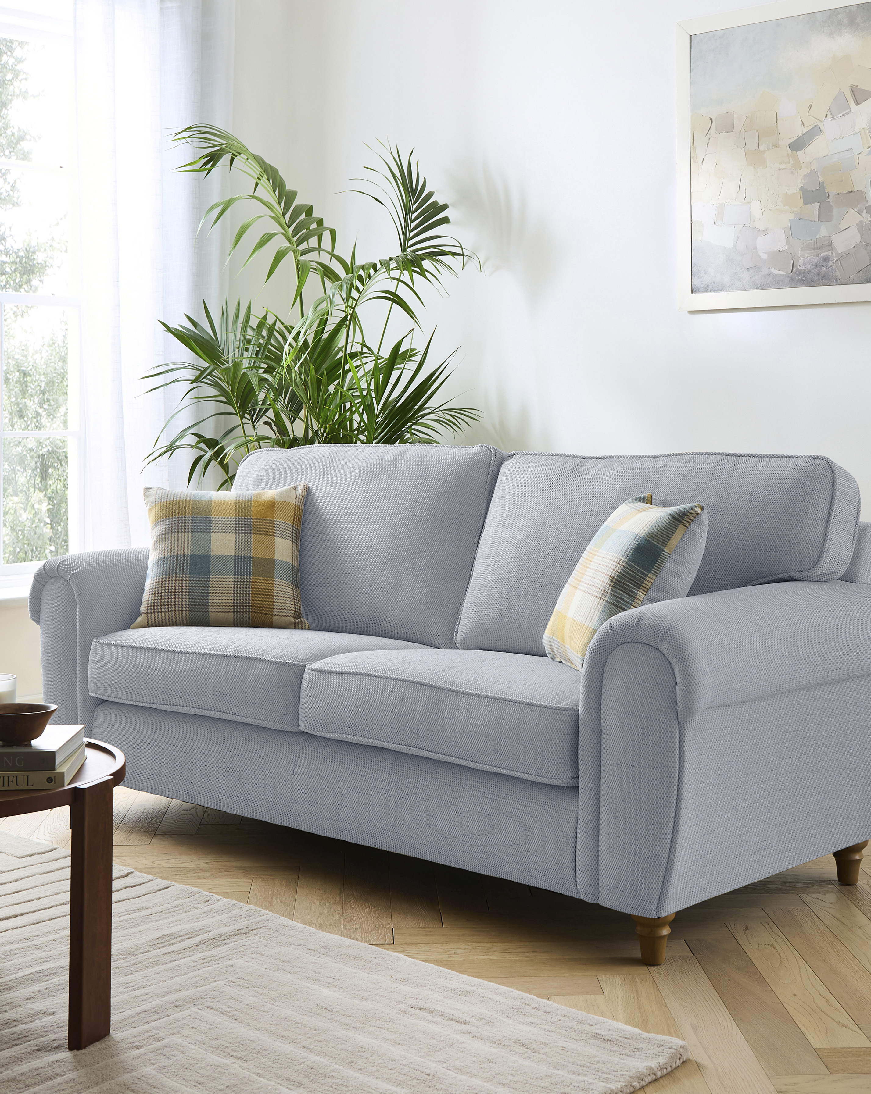 Edgar Fabric 3 Seater Sofa