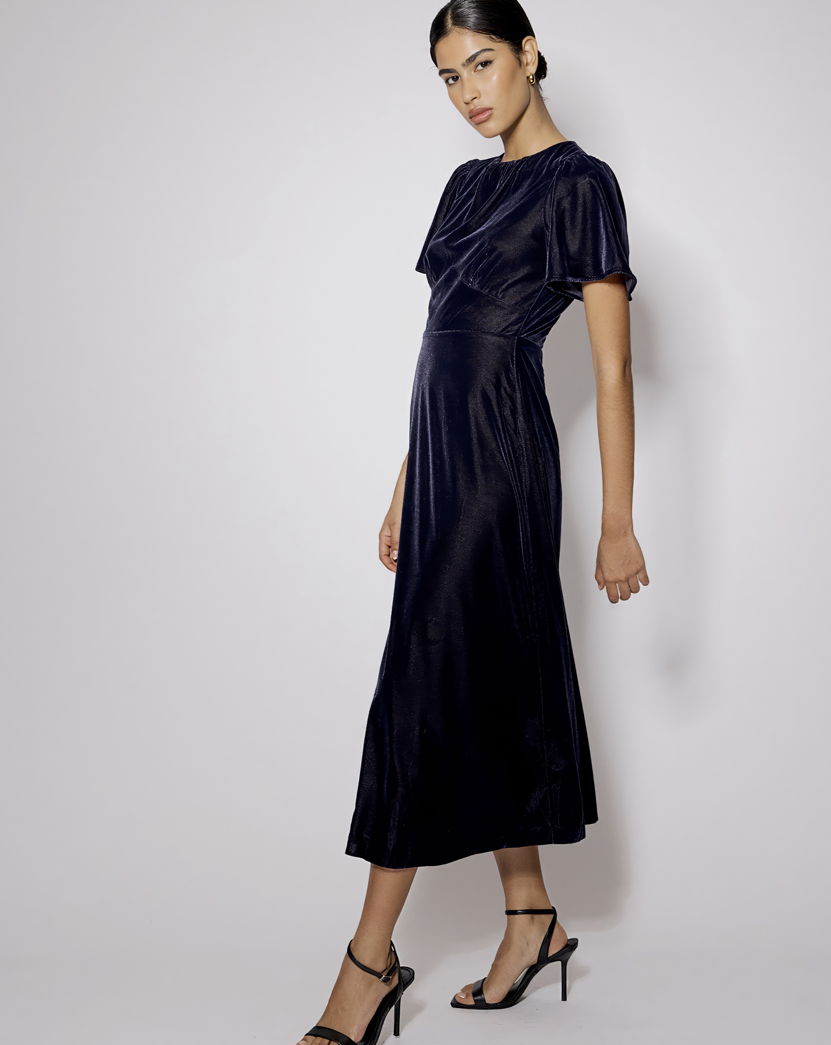 Nobody's Child Allegra Velvet Midi Dress