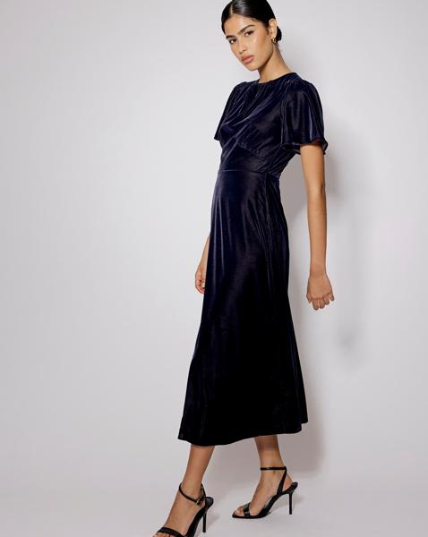Nobody's Child Allegra Velvet Midi Dress - Image