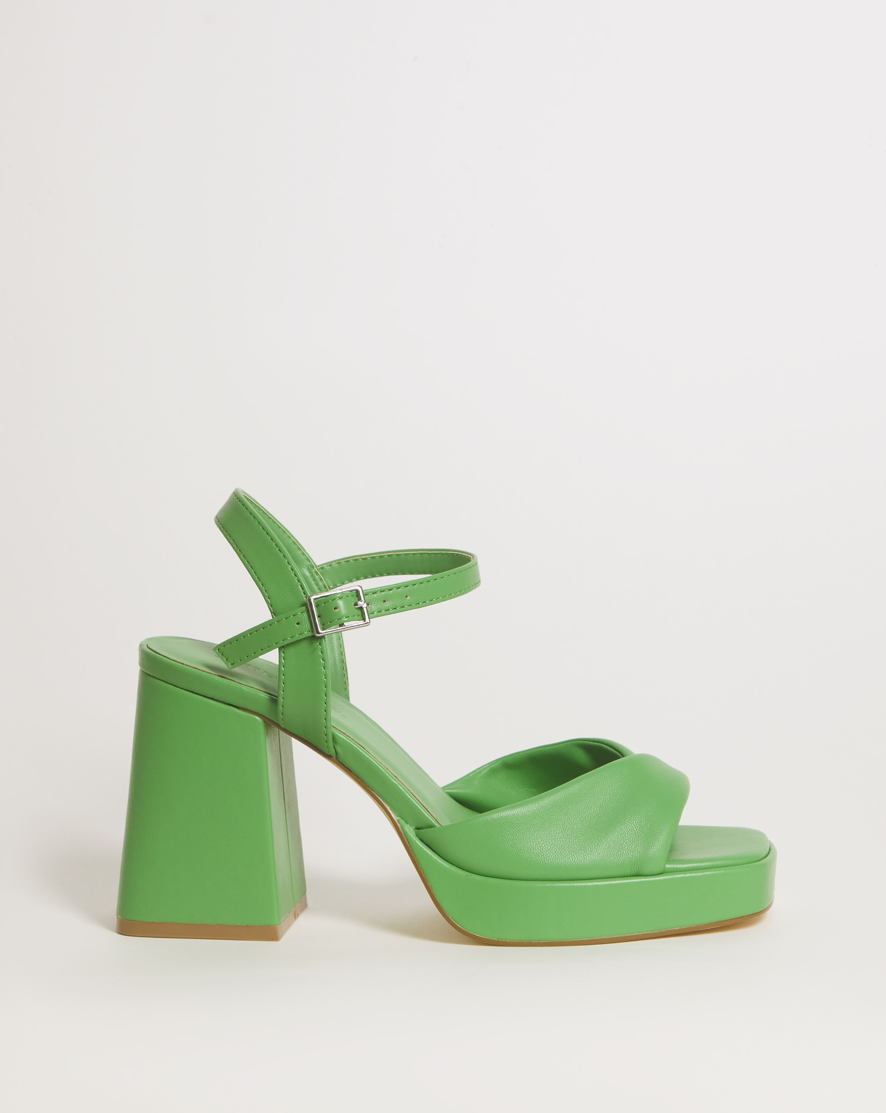 Twist Platform Heeled Sandals Ex Wide