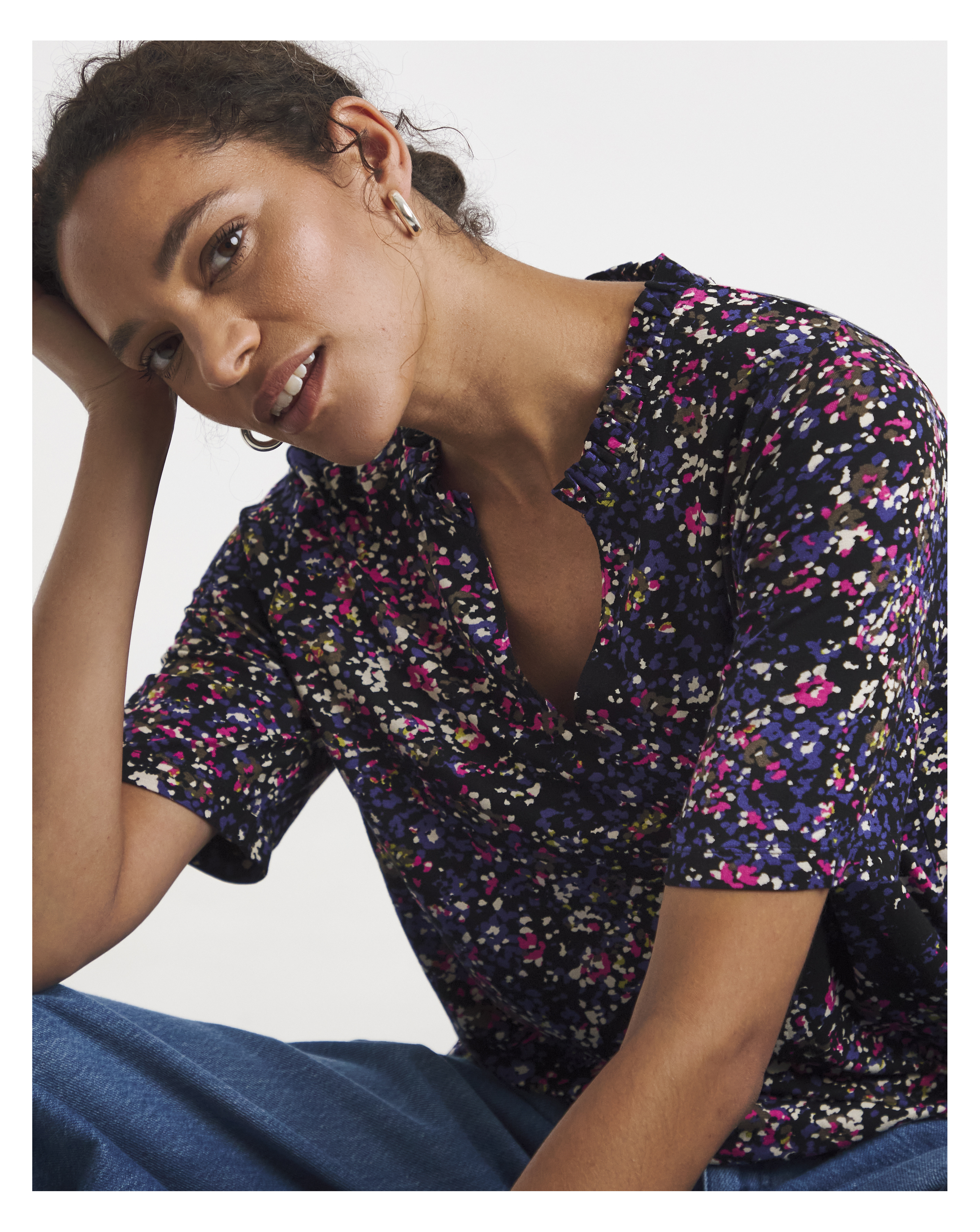 Frill Neck Top