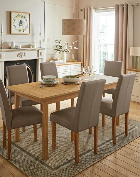 Ashford Extendable Table and Ava Leather