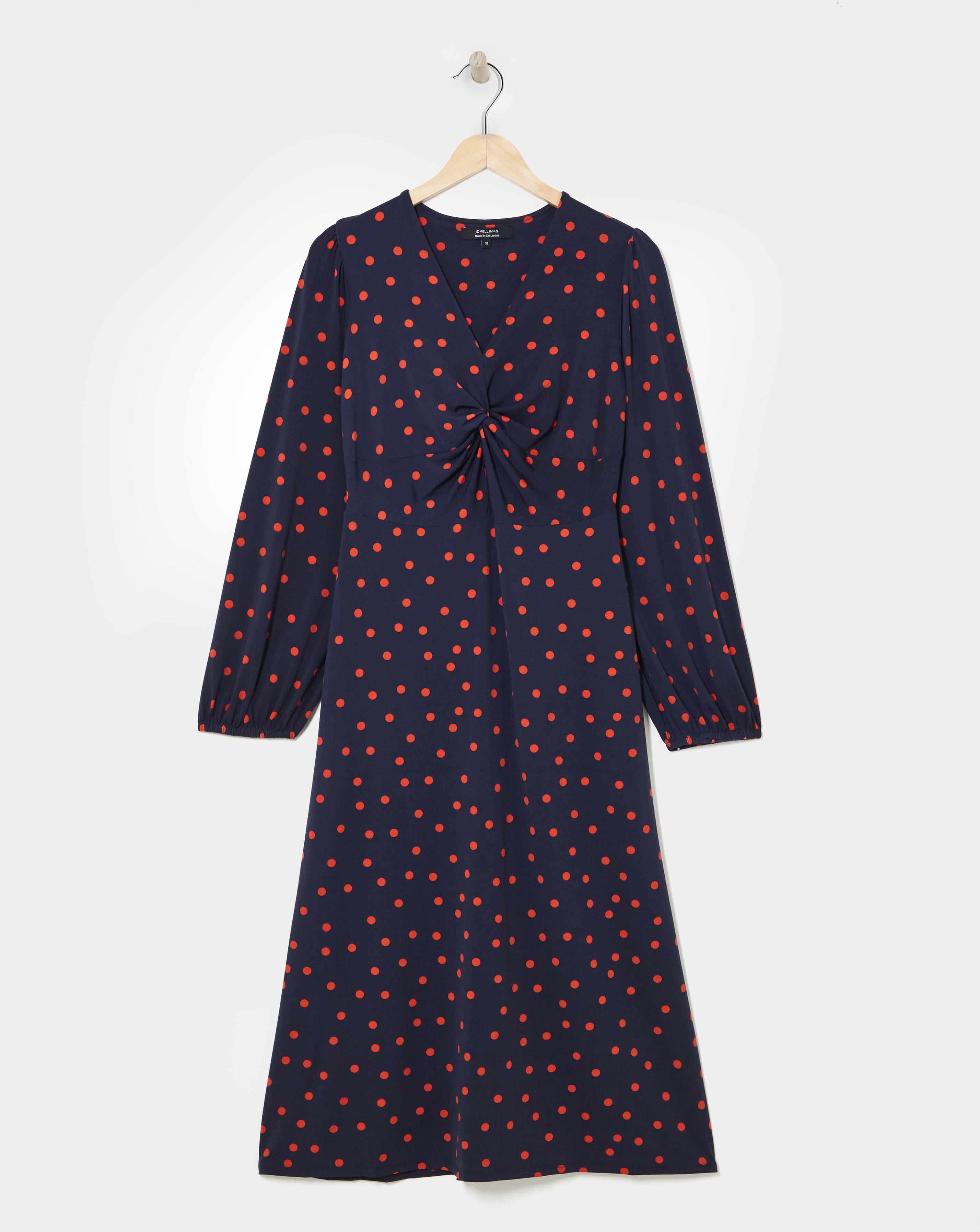 Jersey Knot Midi Dress