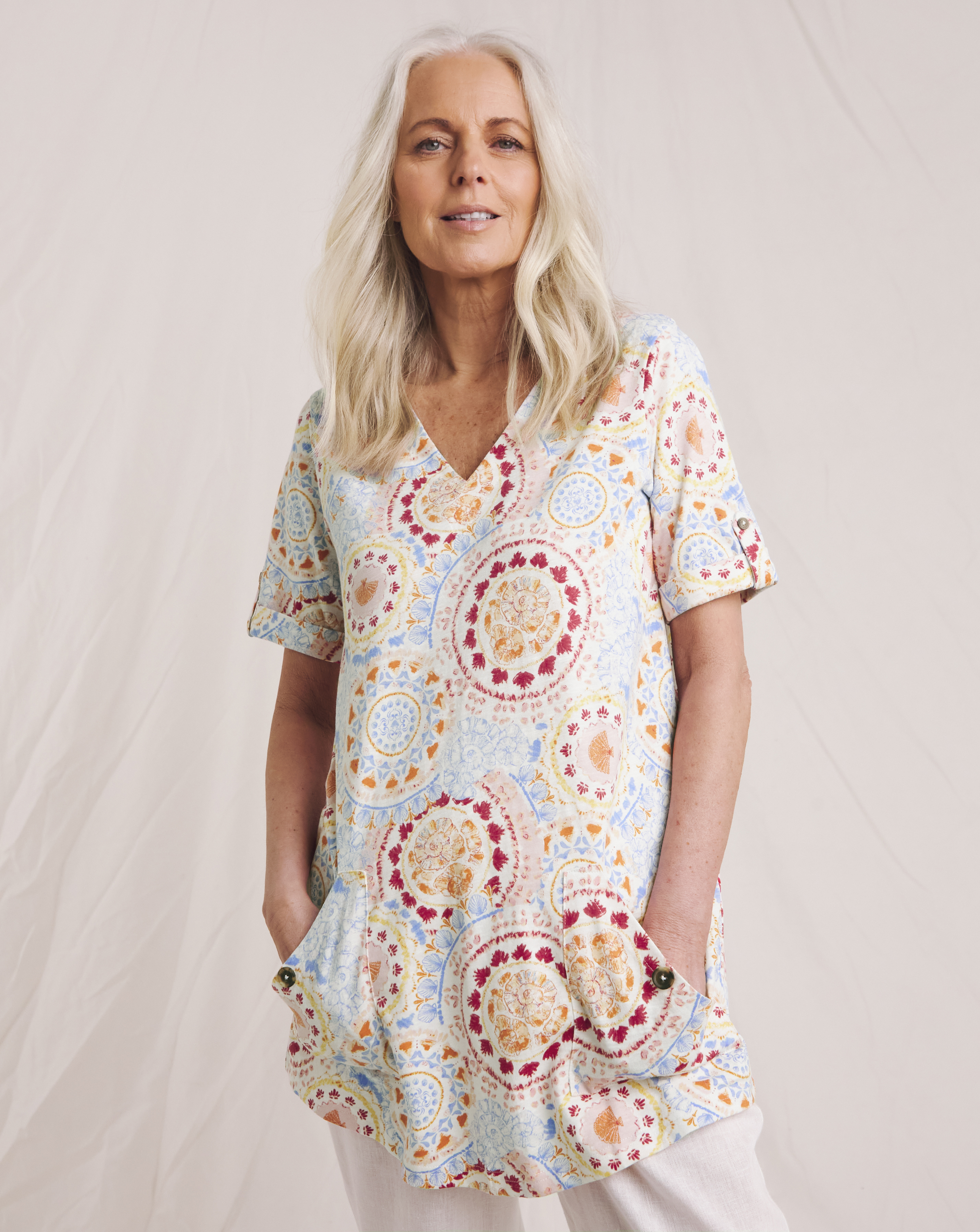 Julipa Pure Cotton Pocket Tunic