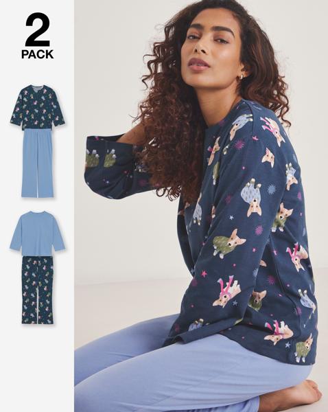 Dog Print Value 2 Pack PJ Sets