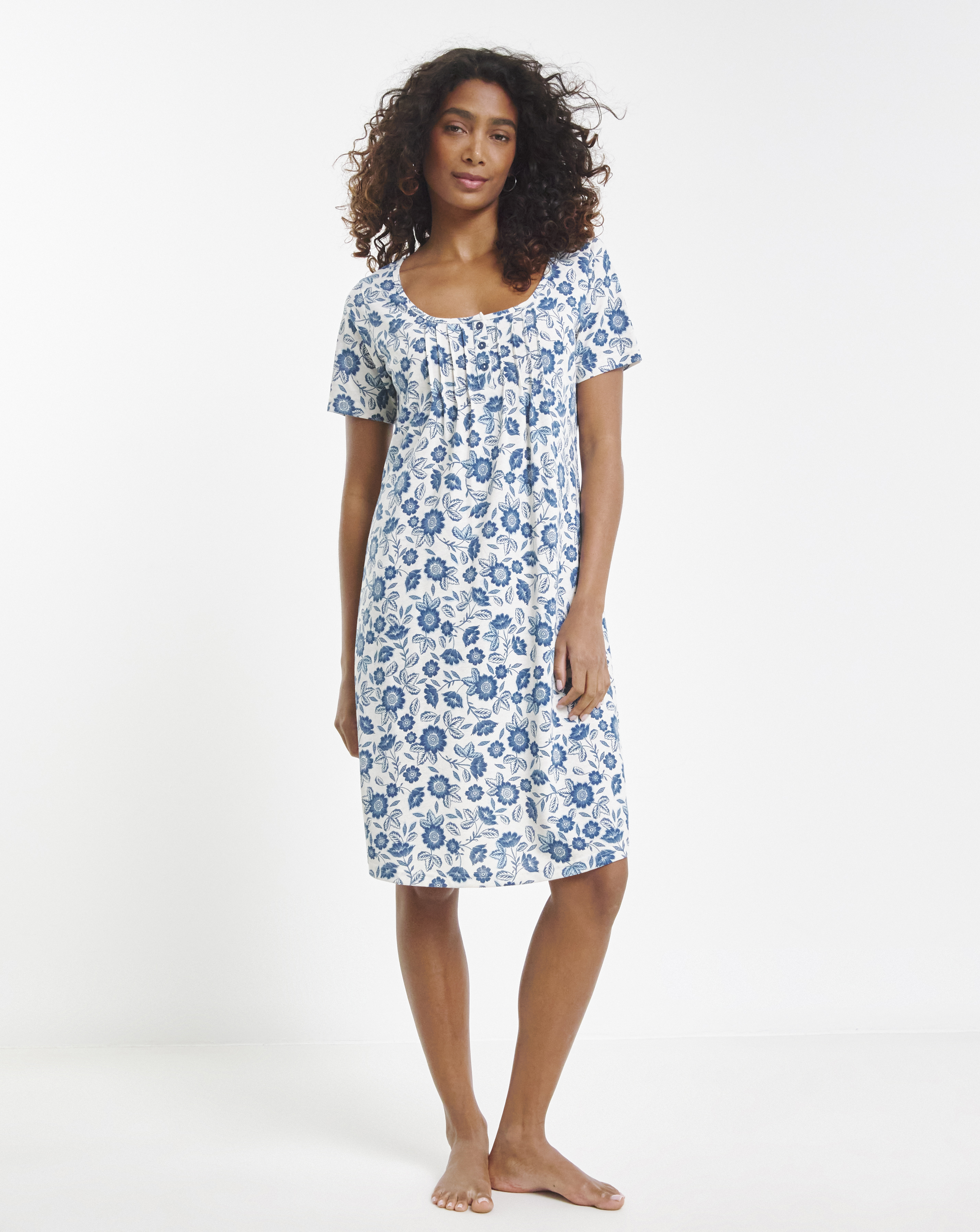 Floral Print Value Short Sleeve Nightie