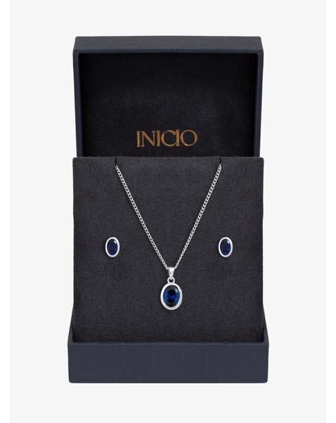 Sapphire Oval Bezel Set - Gift Box