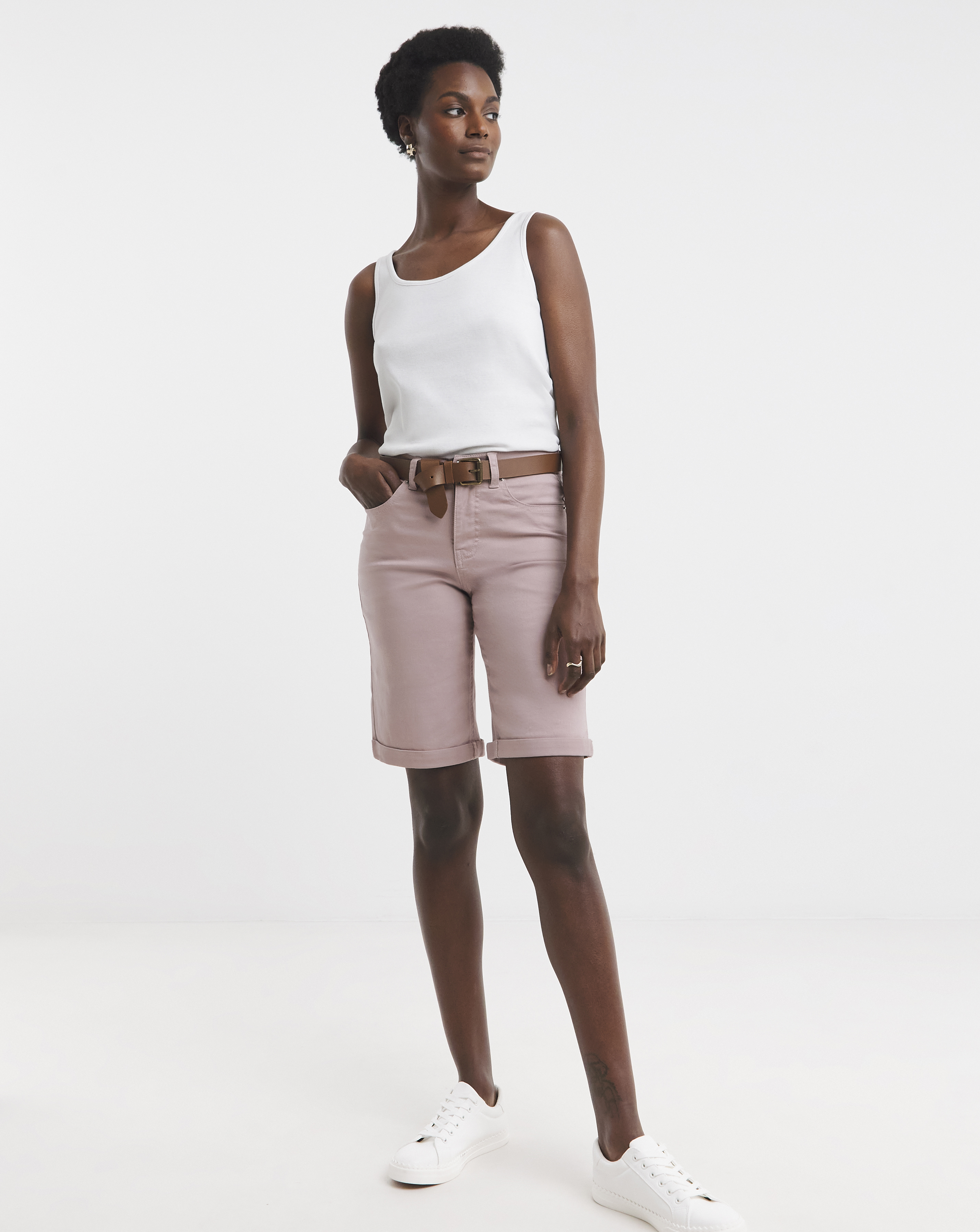 24/7 Blush Knee Shorts