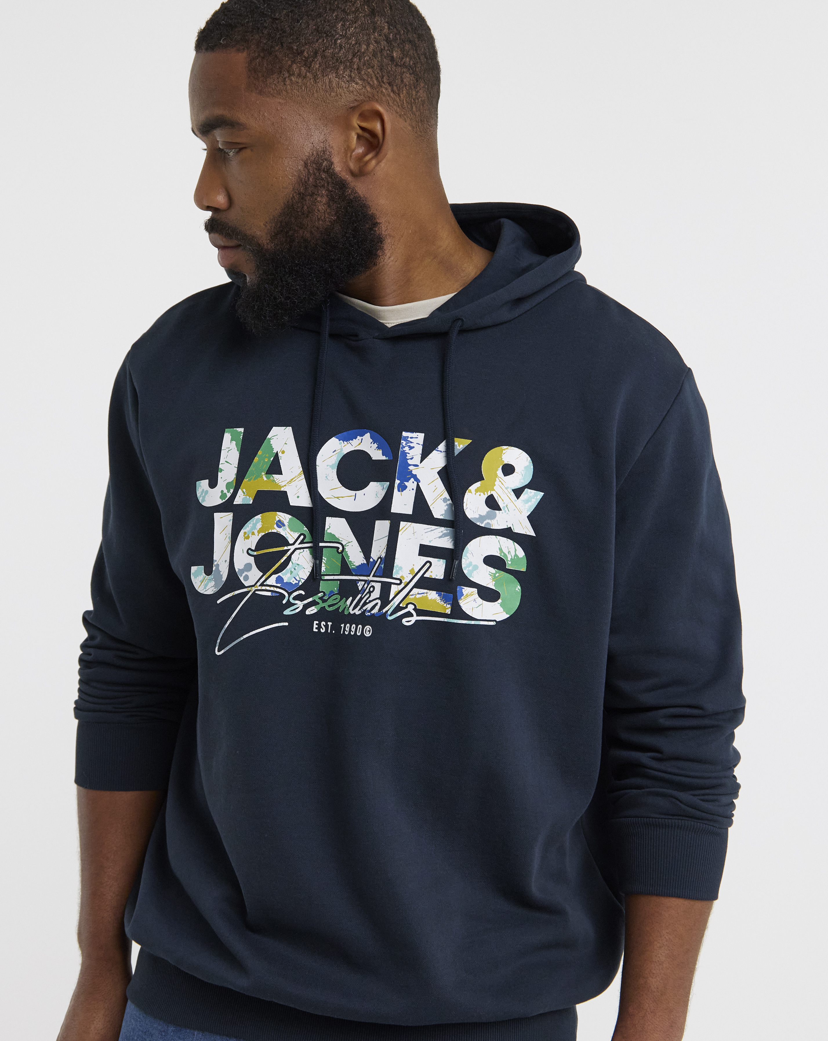 Jack & Jones Sky Captain Geplas Sweat Hood - Sky - 1XL(50)