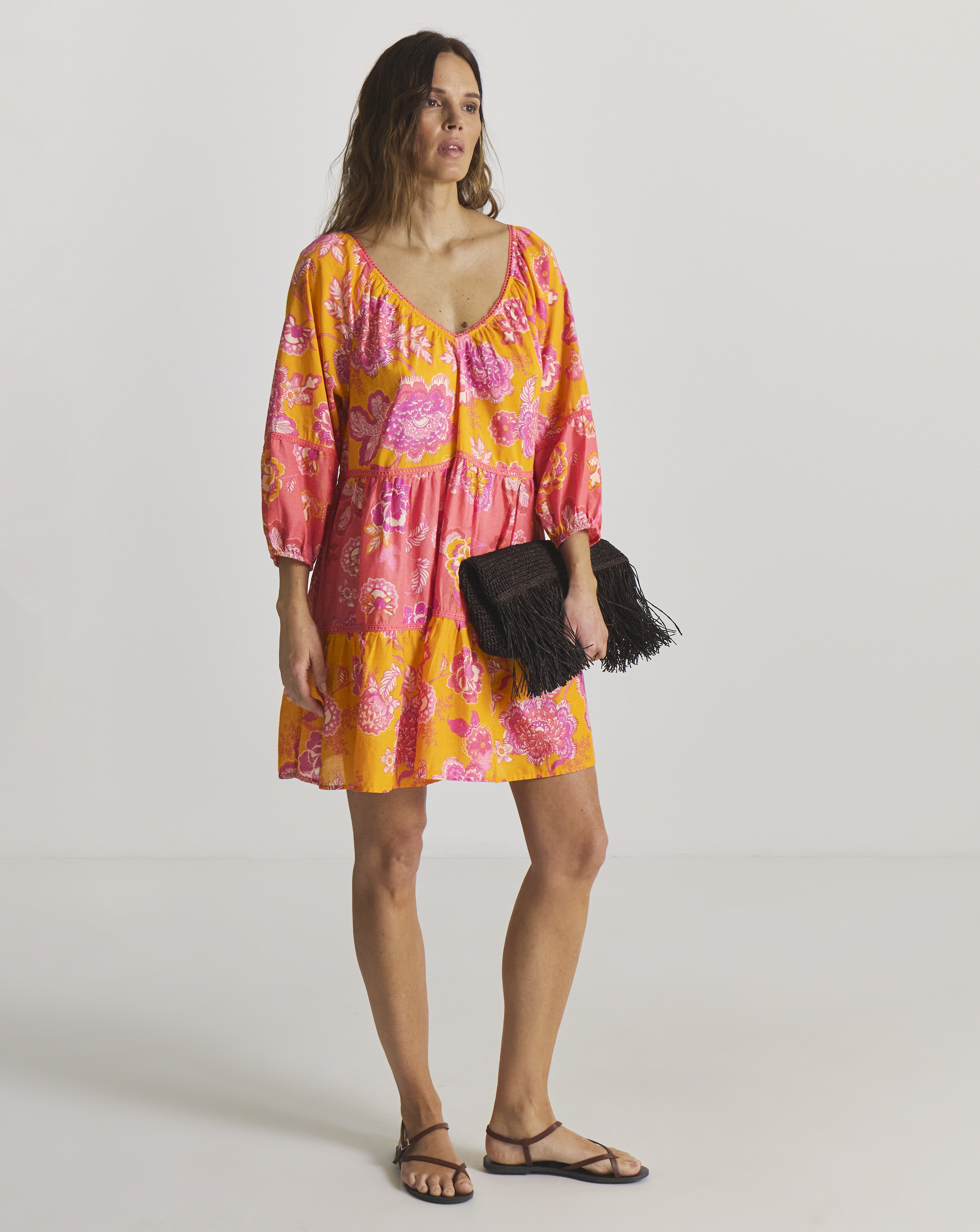 Tiered Mini Beach Dress
