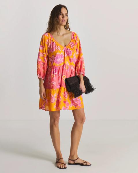 Tiered Mini Beach Dress