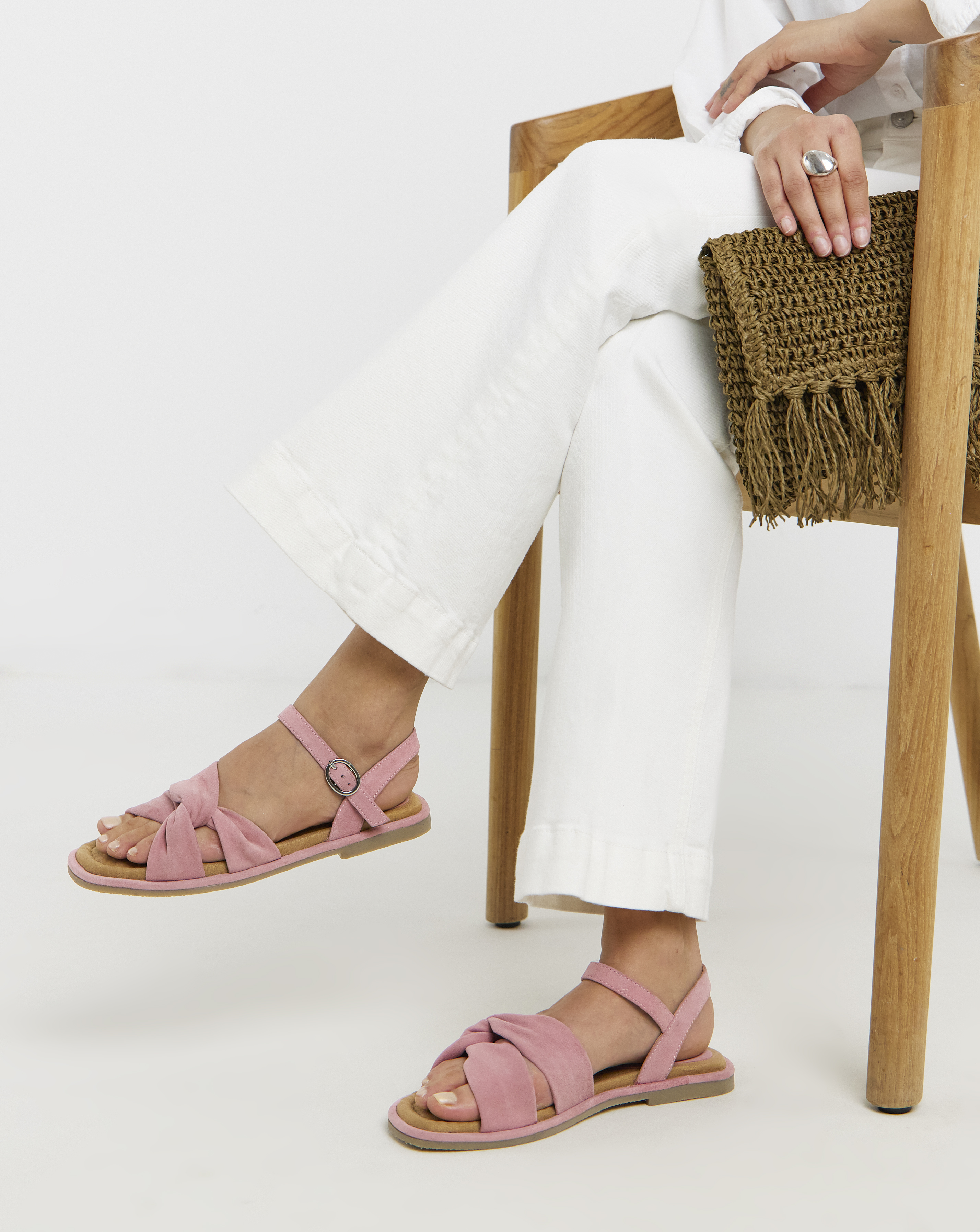 Soft Twist Two Part Sandals Wide