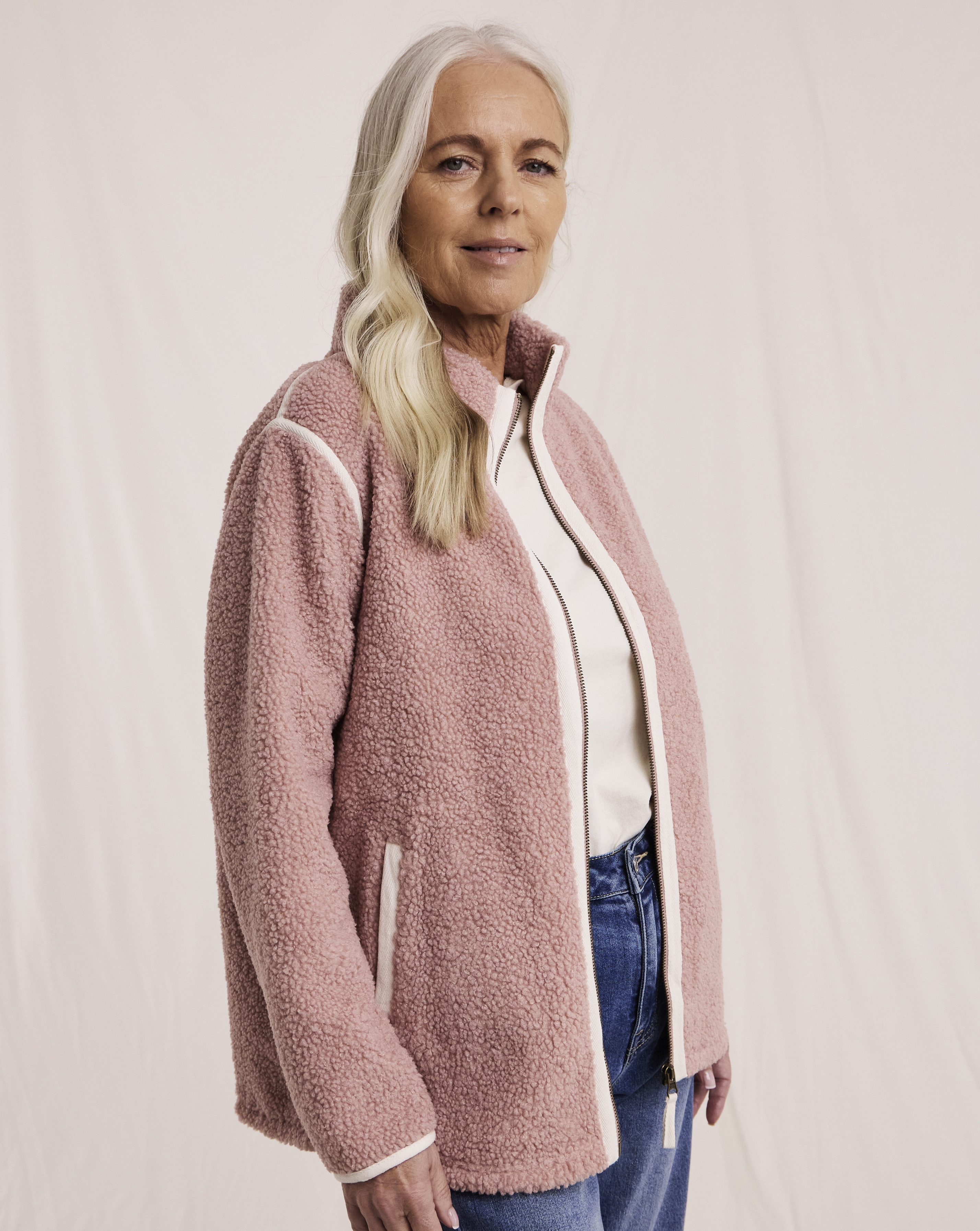 Julipa Zip Through Borg Jacket