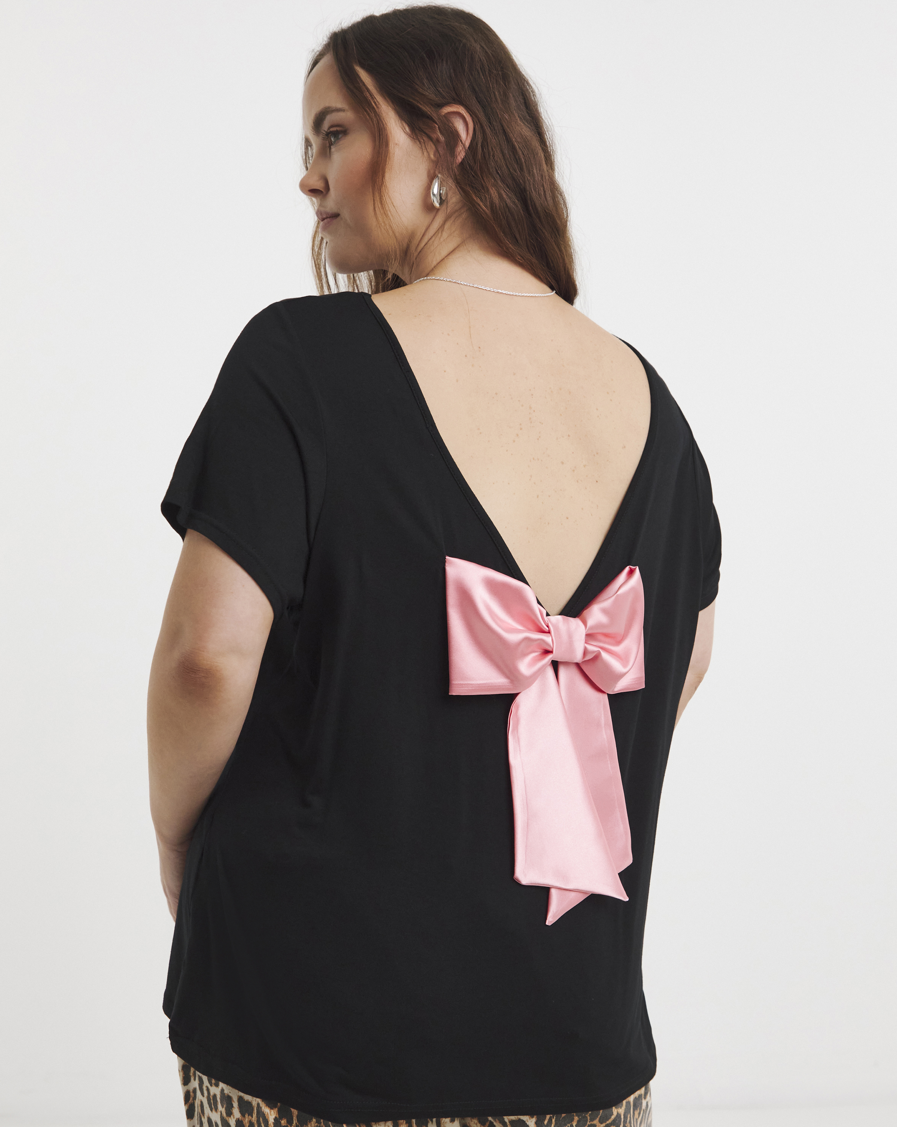 Simply Be Satin Bow Back Top